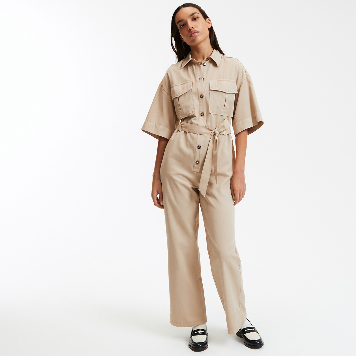 Jumpsuit met korte mouwen