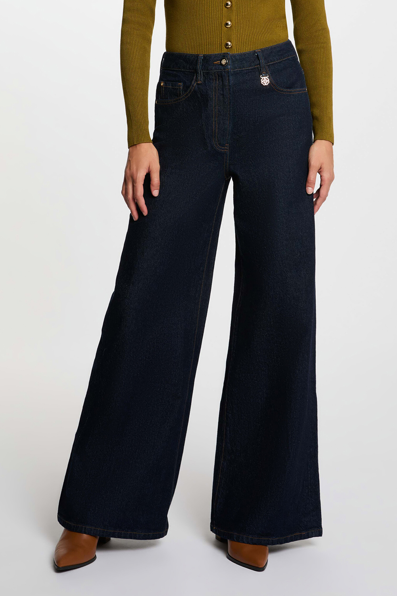 Jean large taille haute, MORGAN