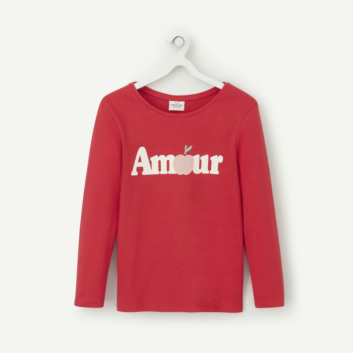 Rood shirt lange online mouw