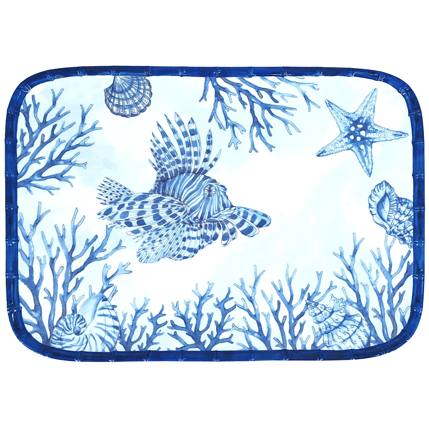 Plateau rectangulaire Piana 45 cm, LES JARDINS DE LA COMTESSE
