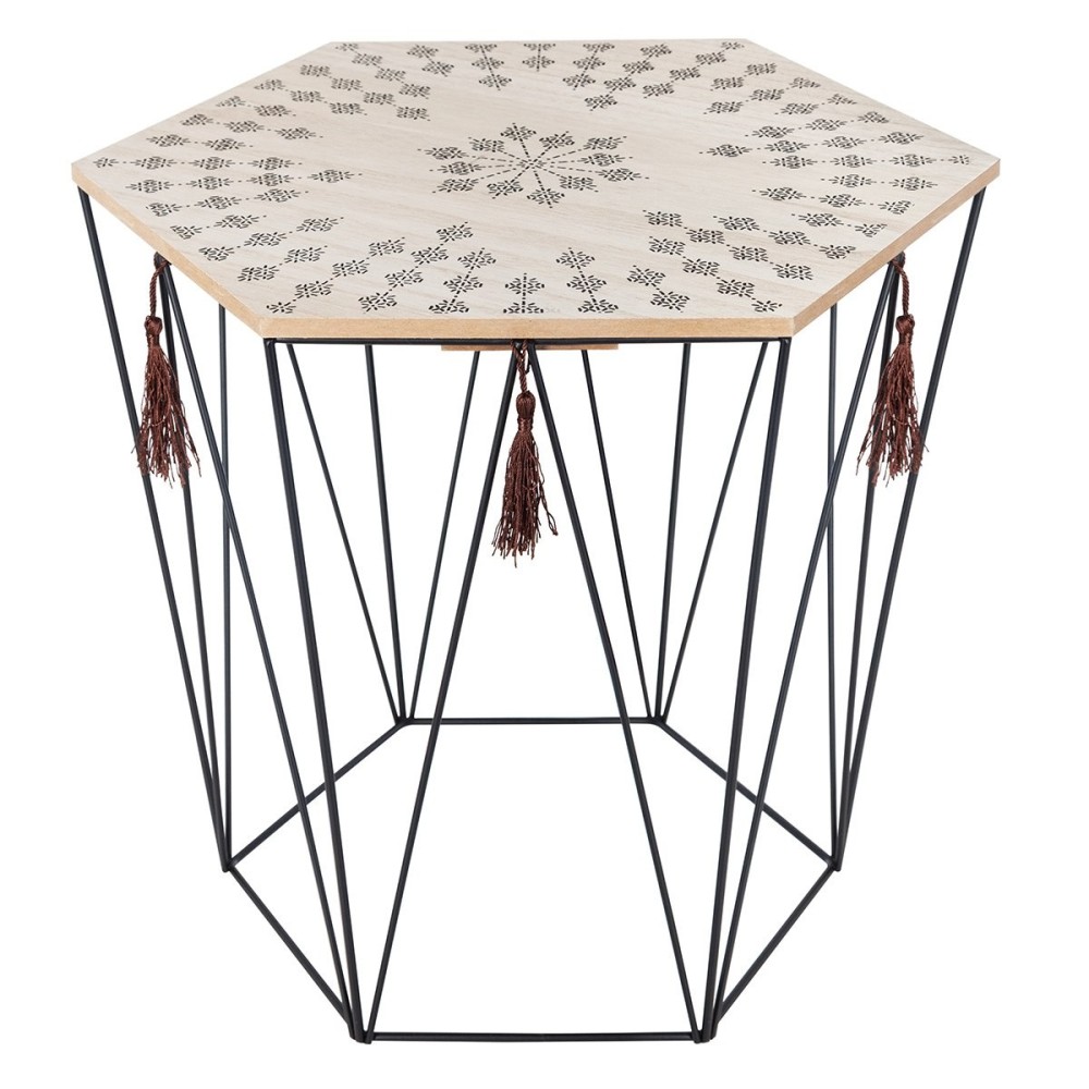 Table à café en métal Kumi Octo Etnik, ATMOSPHERA