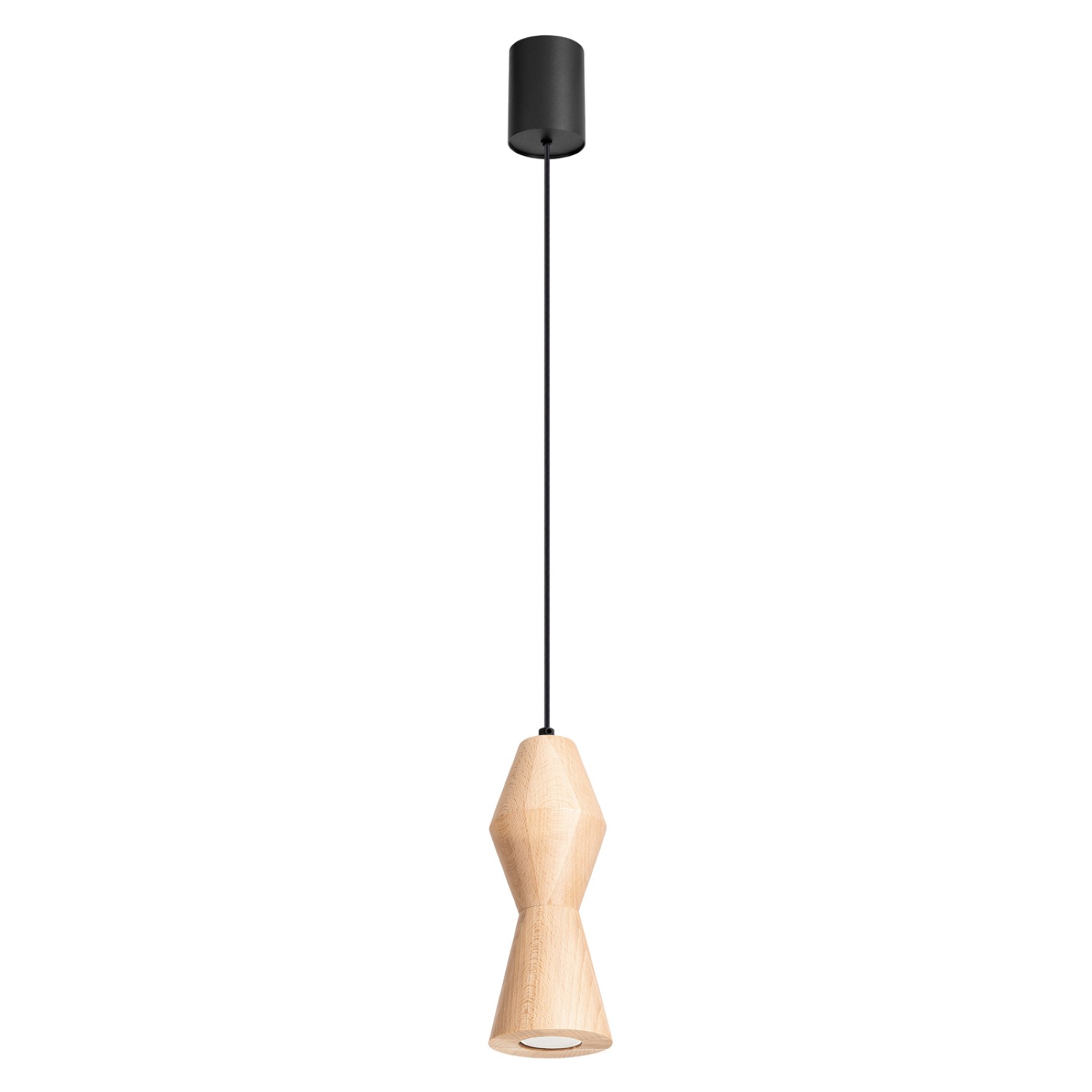Suspension Bois Naturel GU10 1 Kubbe, EDEN