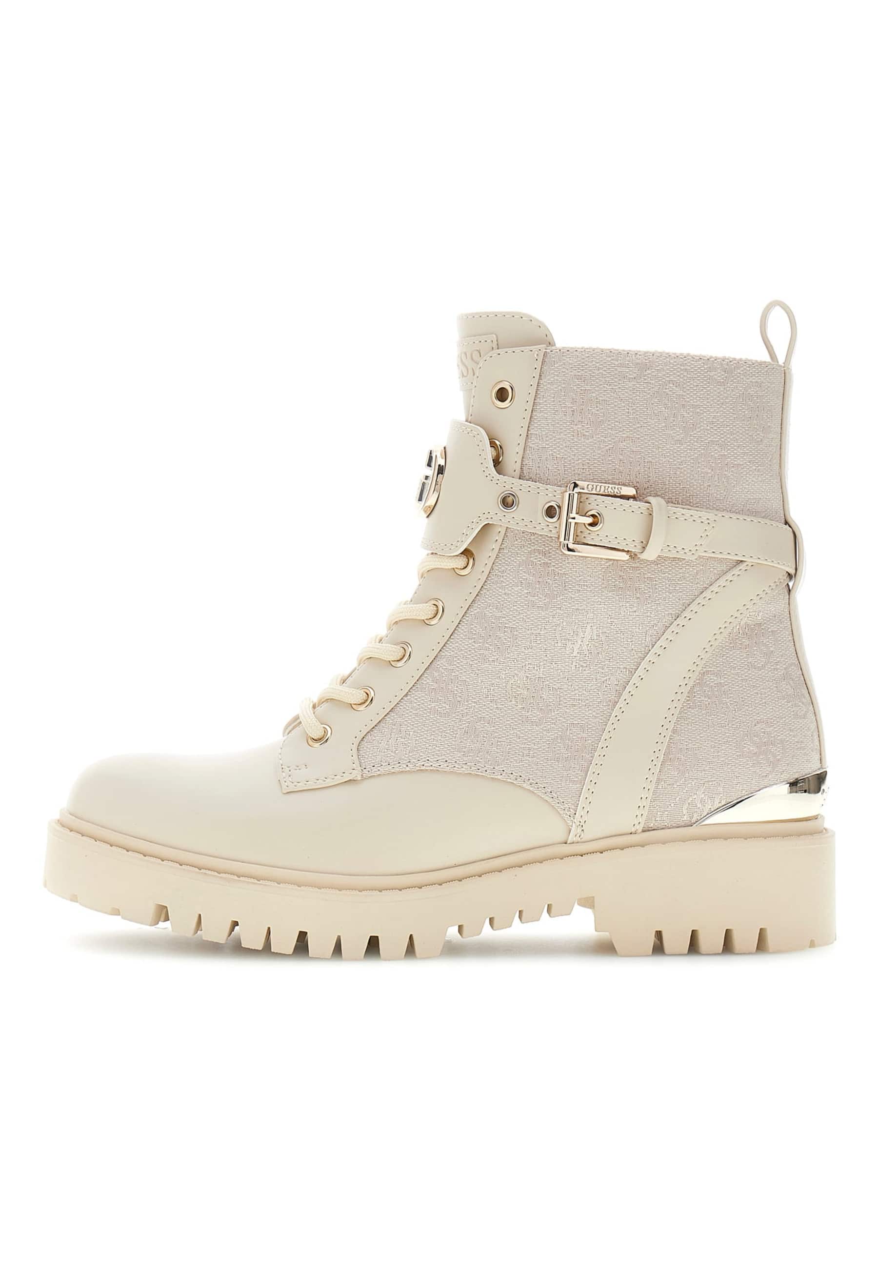 Bottes De Combat Avec Logo Olanna, GUESS