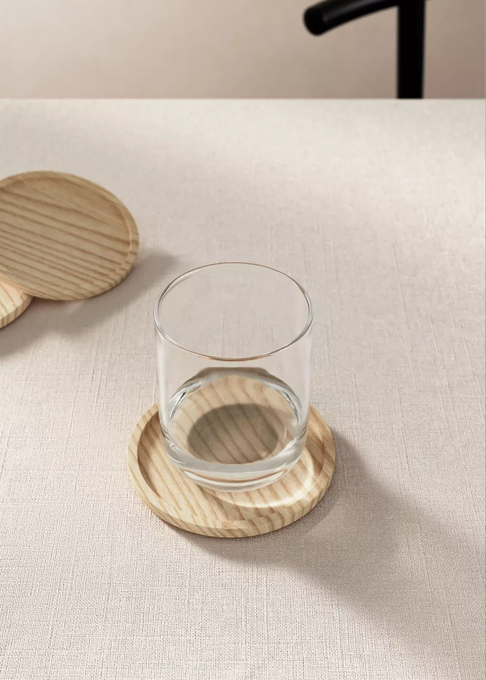 Lot 4 dessous de verre en bois de frêne, MANGO HOME