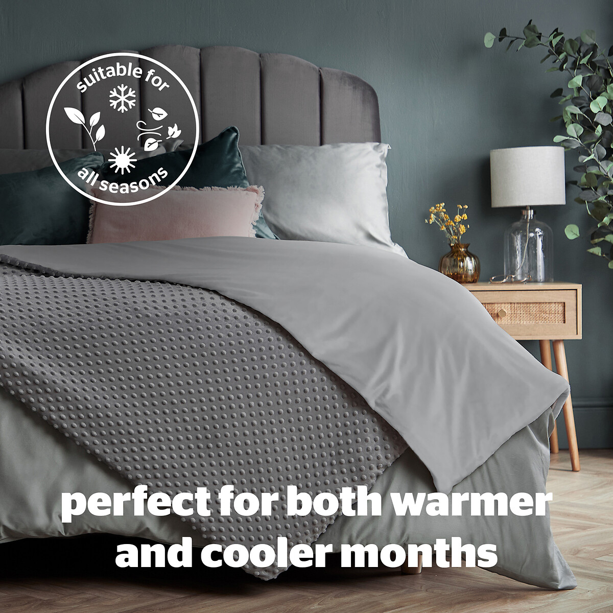 Wellbeing weighted blanket cover, grey, Silentnight | La Redoute