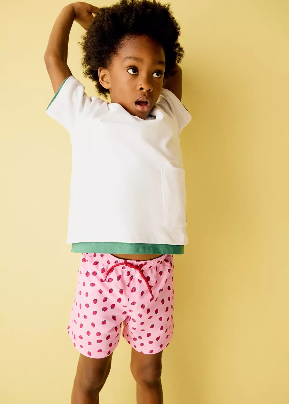 Maillot de bain imprimé fraises, MANGO BABY