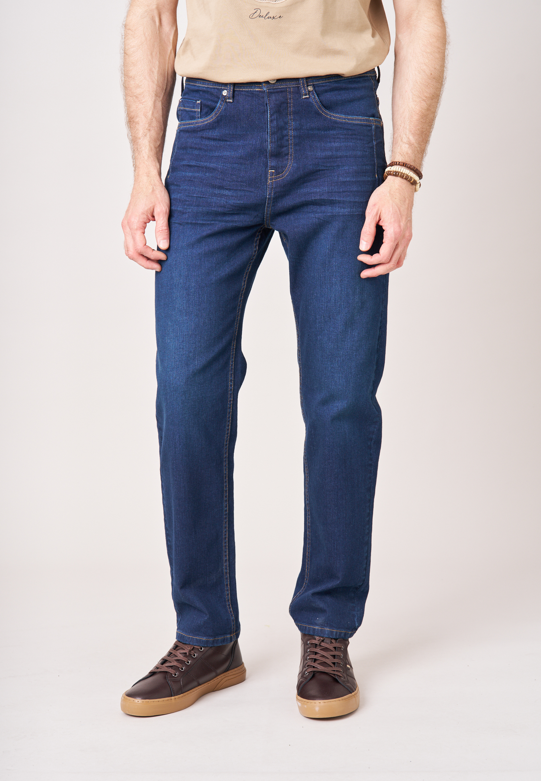 Jean straight homme bleu délavé SKYE, DEELUXE