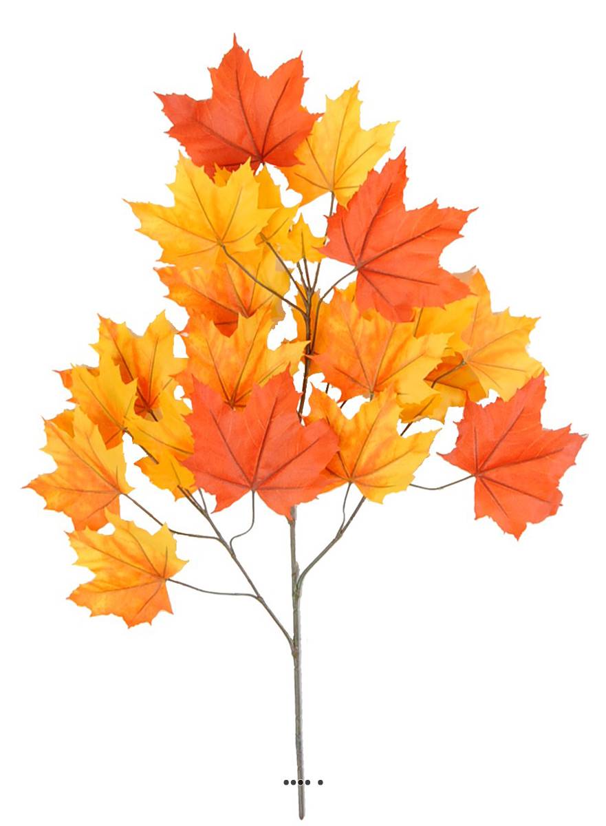 Branche de platane factices 23 feuilles, H7, ARTIFICIELLES