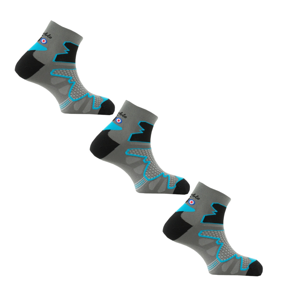 2 paires + 1 gratuite de Chaussettes DOUBLE TREK MID, THYO