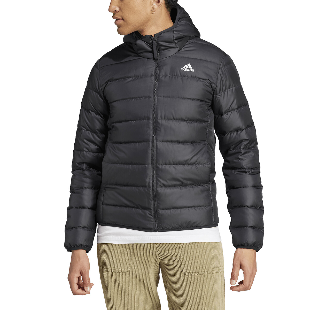 Essentials Lightweight Padded Jacket with Hood and Zip Fastening