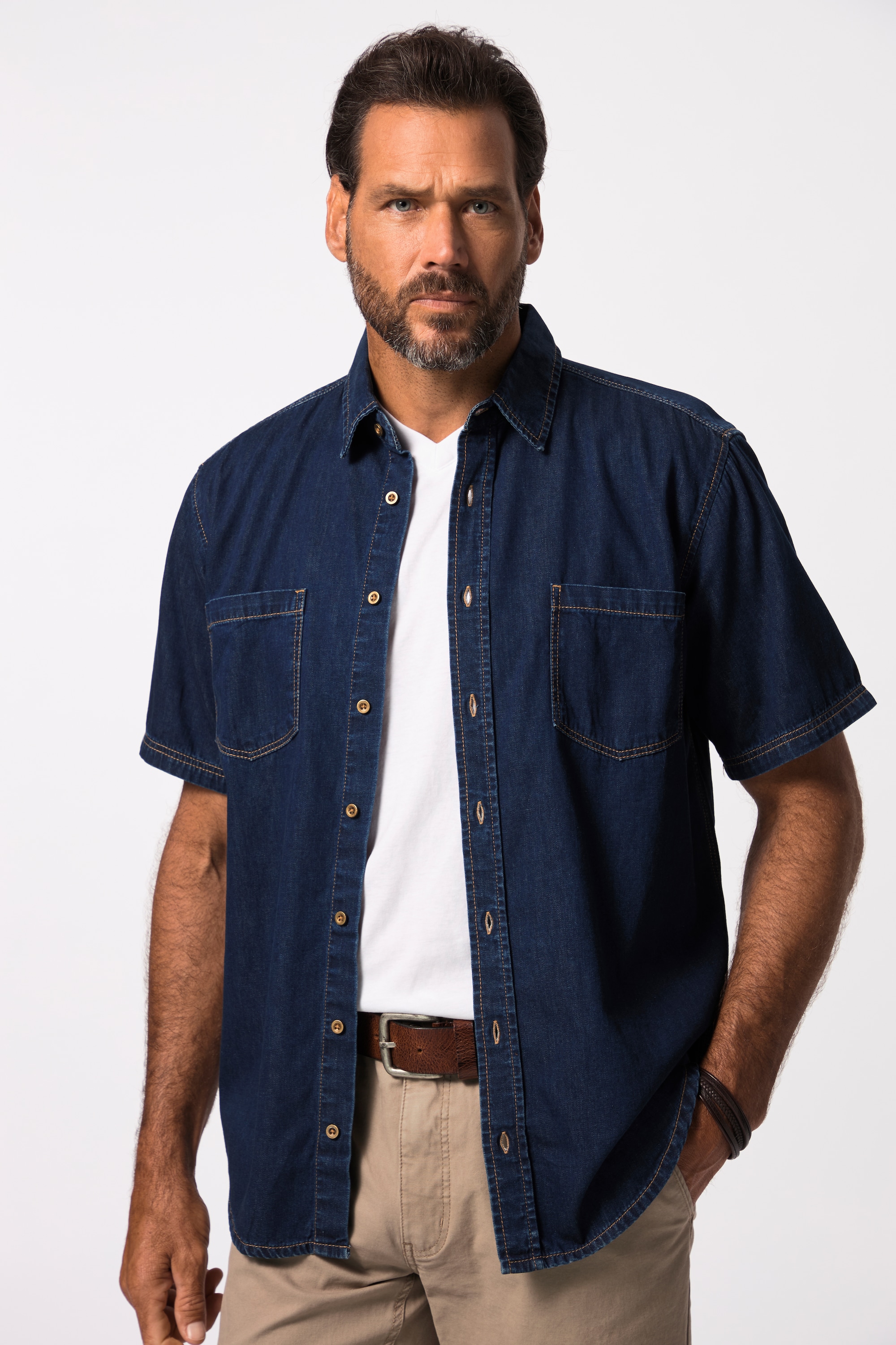 Chemise en jean, coupe Modern Fit, JP1880