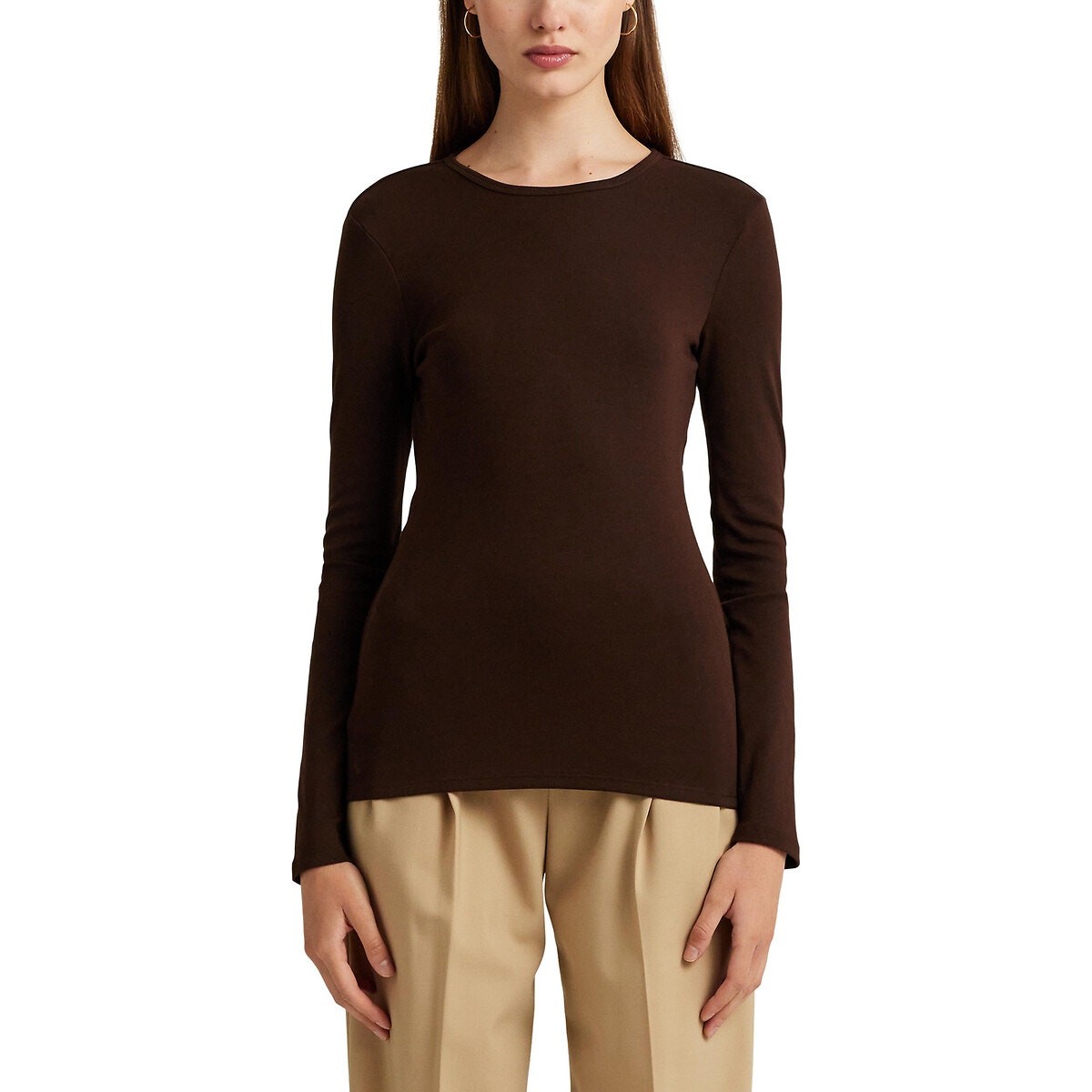 Tee shirt manche longue femme en solde LAUREN RALPH LAUREN La