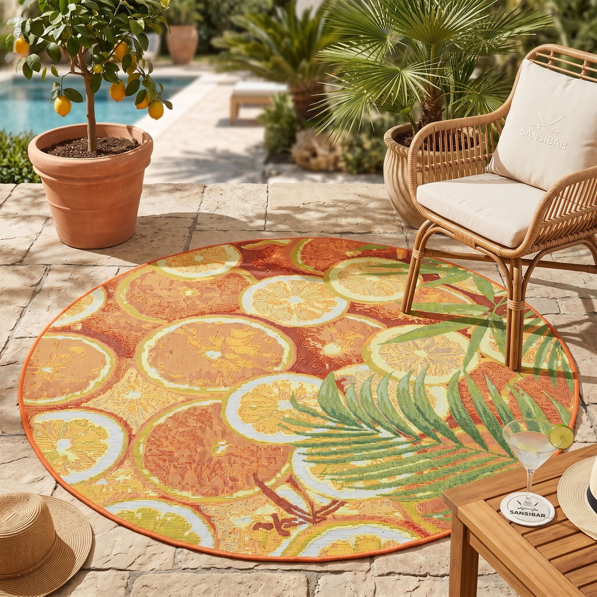 Tapis d'été pour l'intérieur et l'extérieur - RANTUM BEACH, THEKO