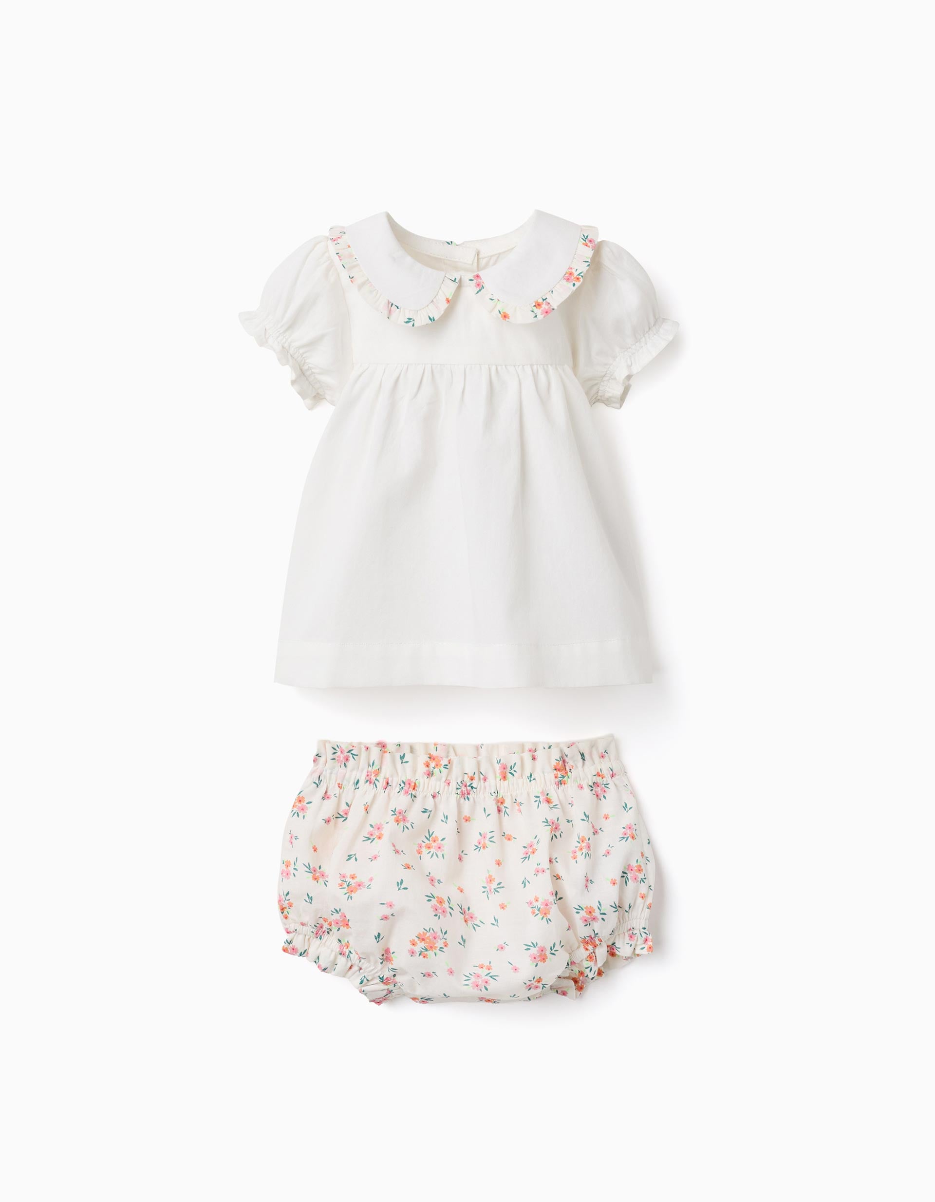 Blouse et bloomer en coton avec volants, ZIPPY
