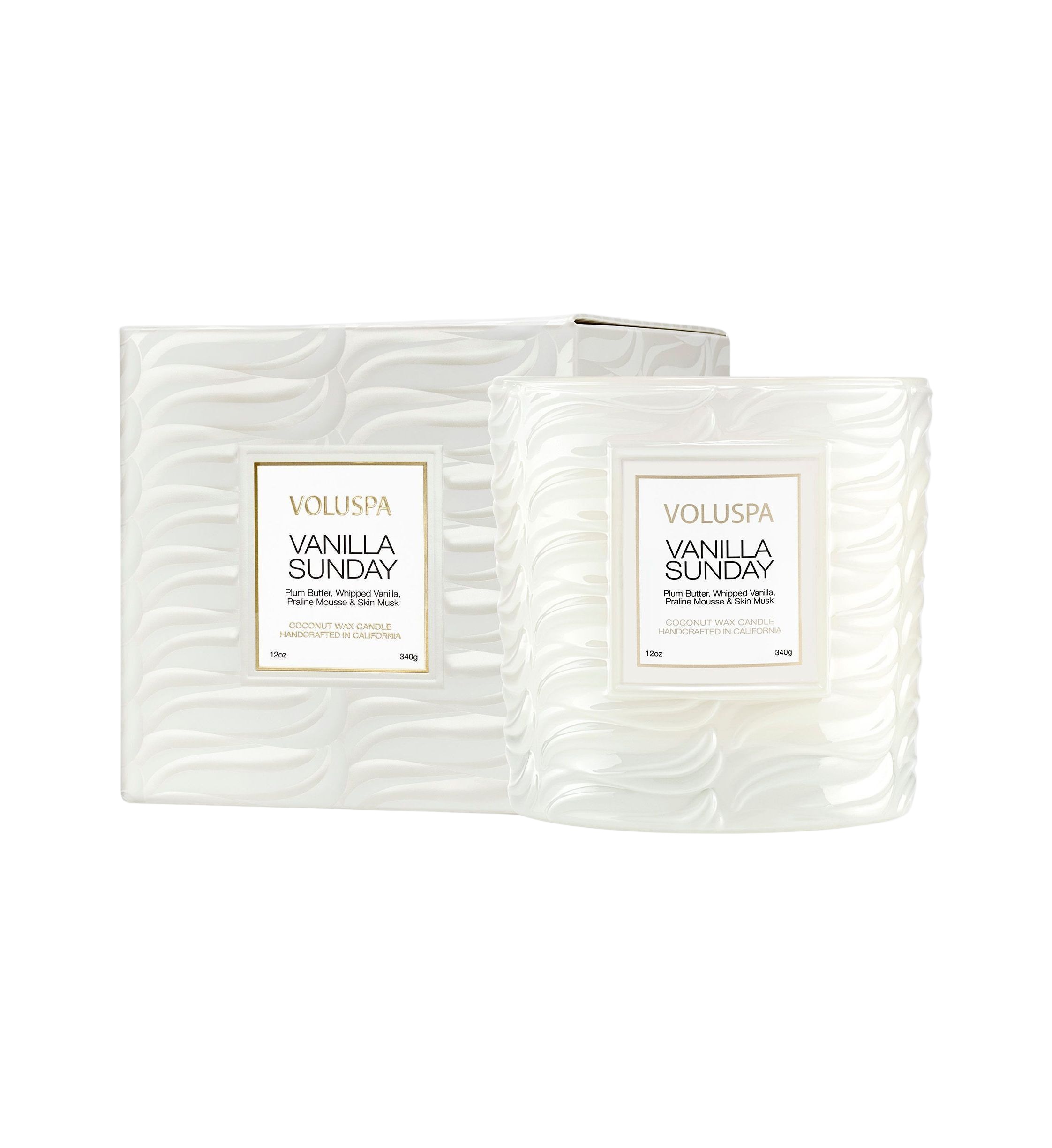 Vanilla sunday - bougie parfumée - modèle classique, VOLUSPA