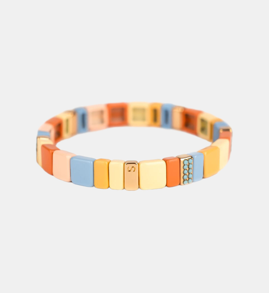 Bracelet facettes multicolores et strass, SIMONE A BORDEAUX