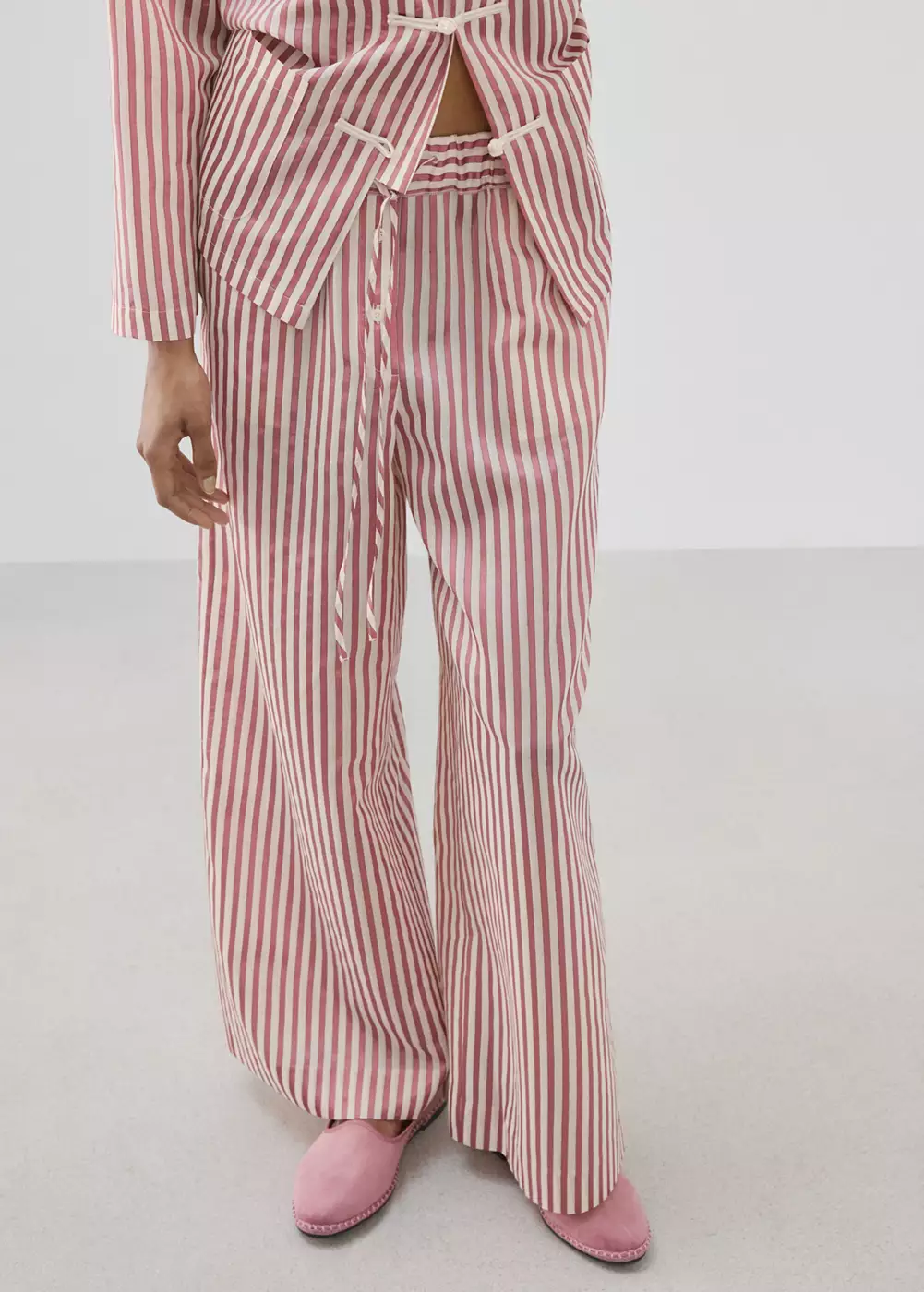 Chemise pyjama rayures, MANGO