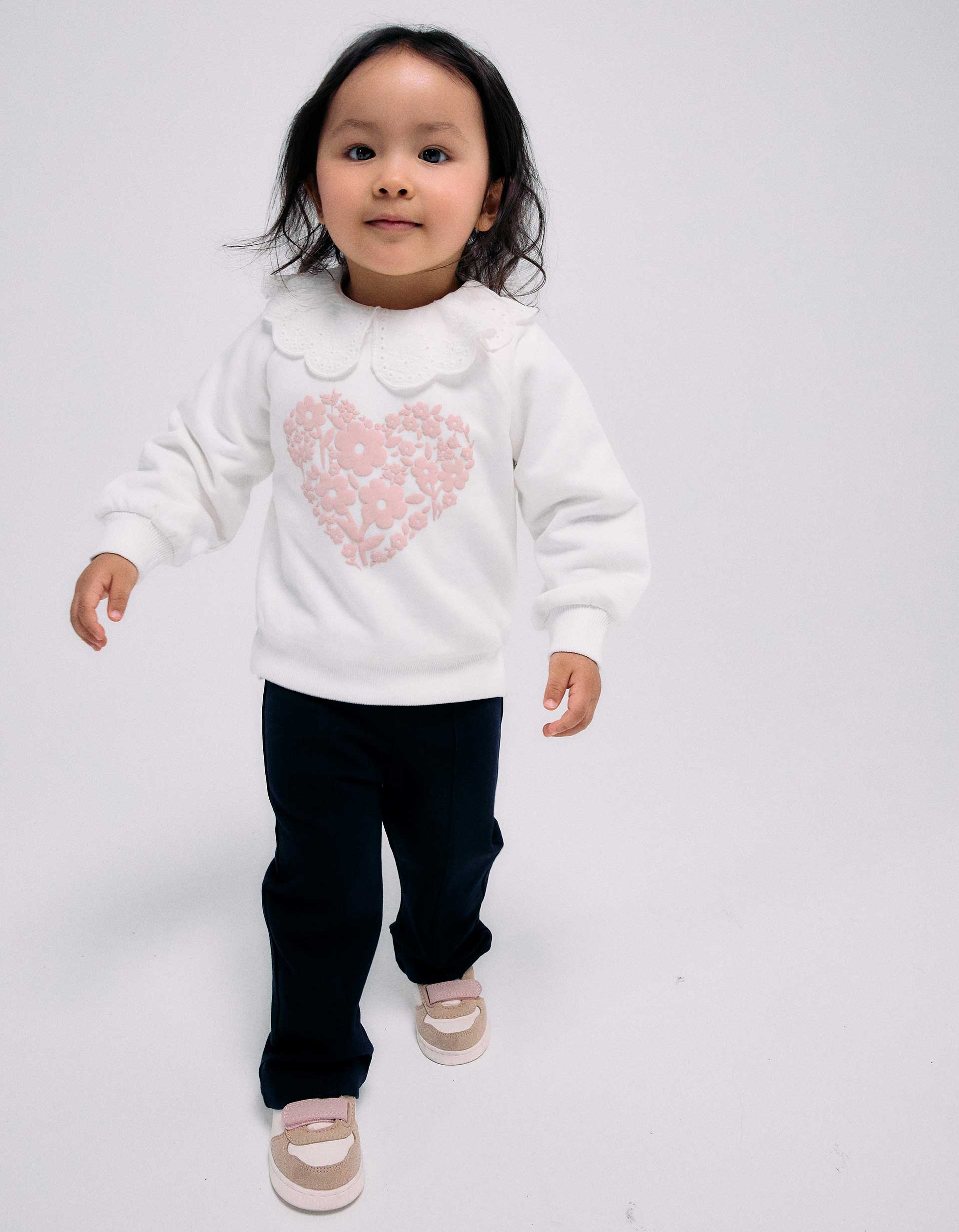 Sweat avec imprimé floral en relief, ZIPPY