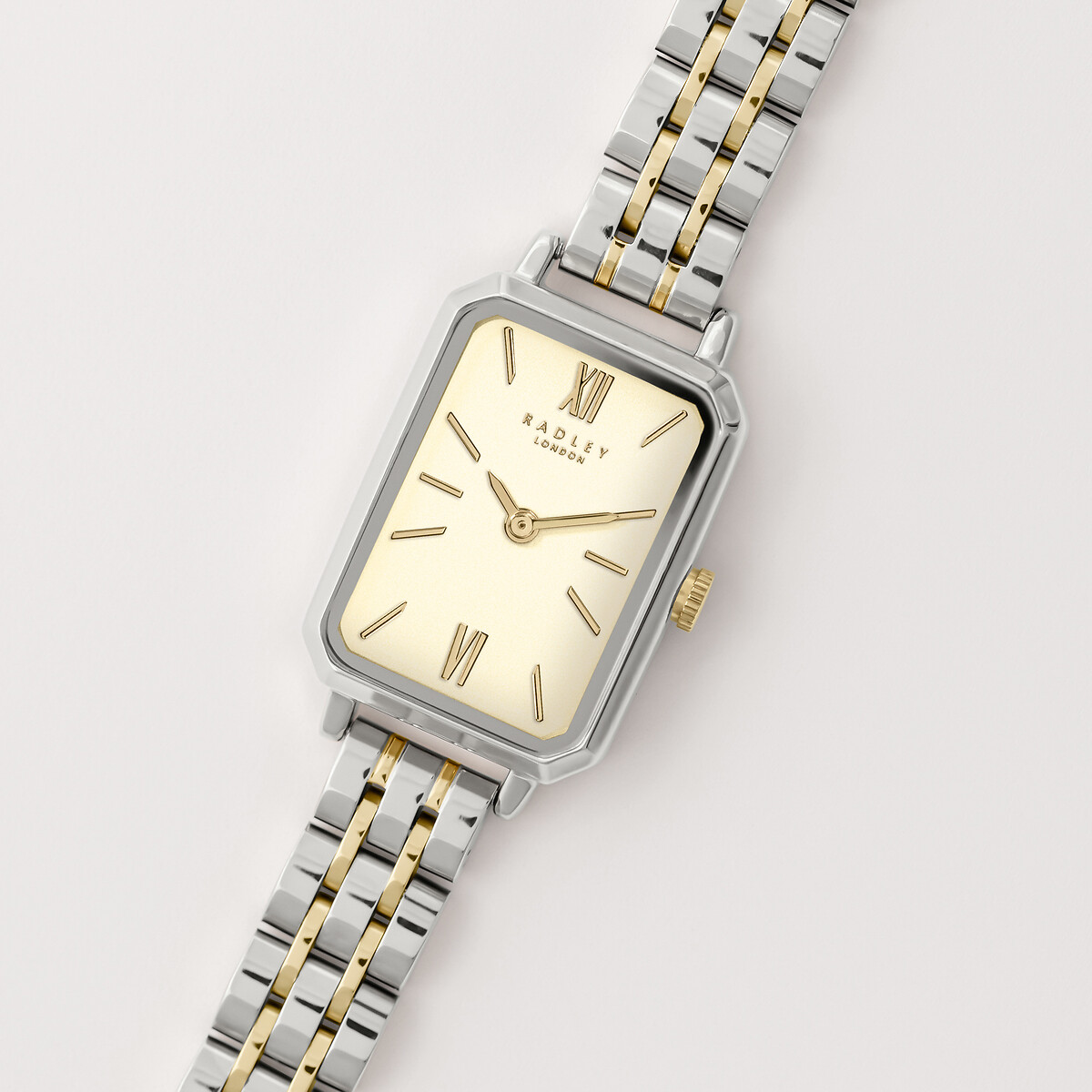 Two tone rectangle bracelet watch silver coloured Radley London La Redoute