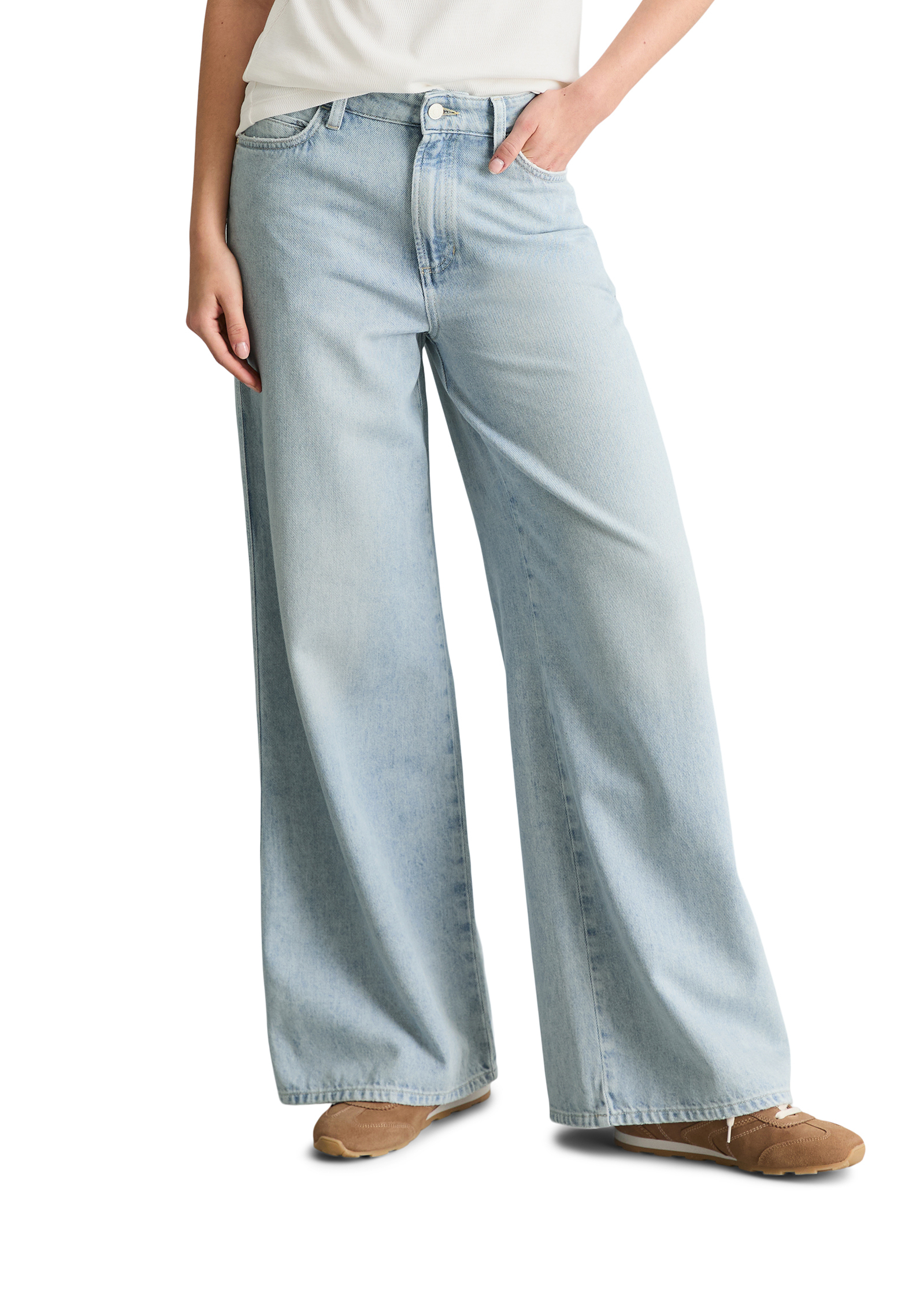 Jeans modèle Anjo extra large en denim rigide, MARC O’POLO DENIM