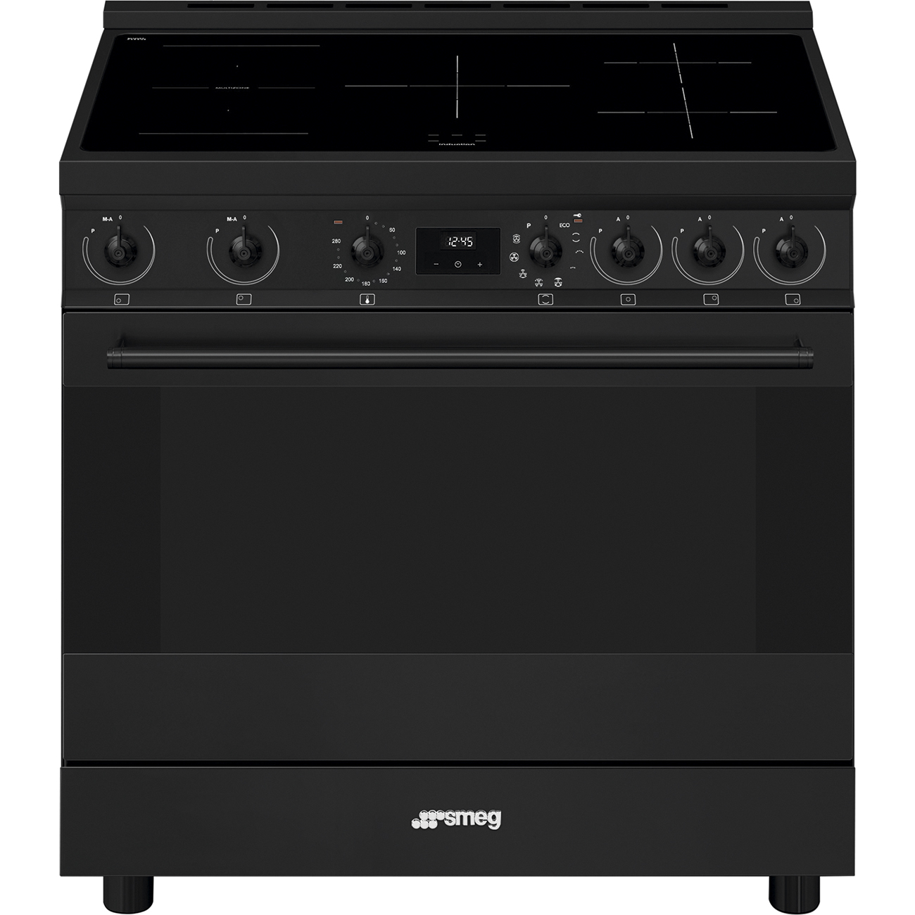 Piano de cuisson induction 5 feux 90 cm C9IPN2, SMEG