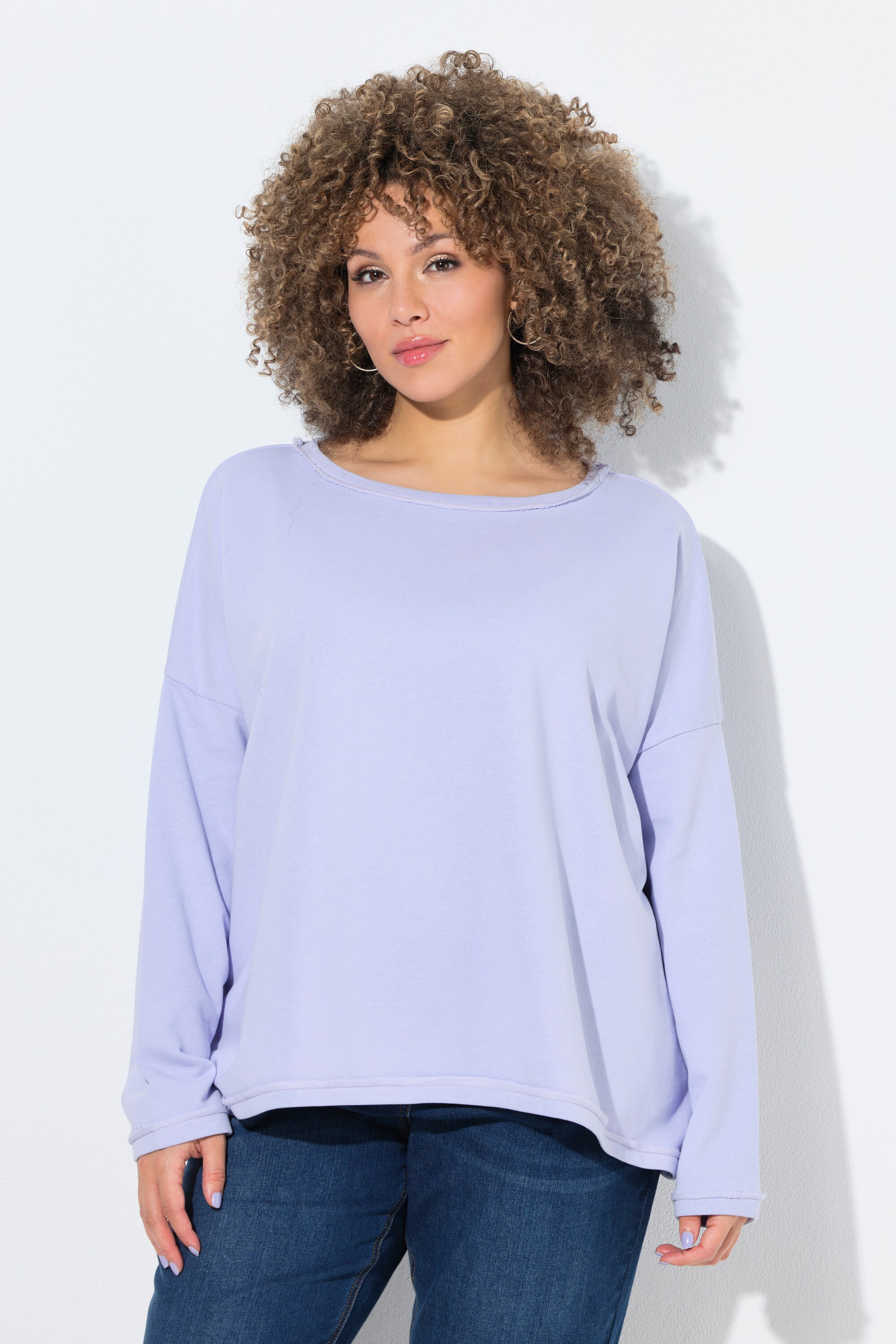 Sweat-shirt à manches longues et col rond, ULLA POPKEN