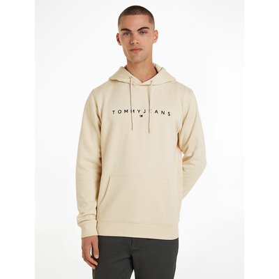 Linear Embroidered Logo Hoodie in Cotton Mix and Regular Fit TOMMY JEANS