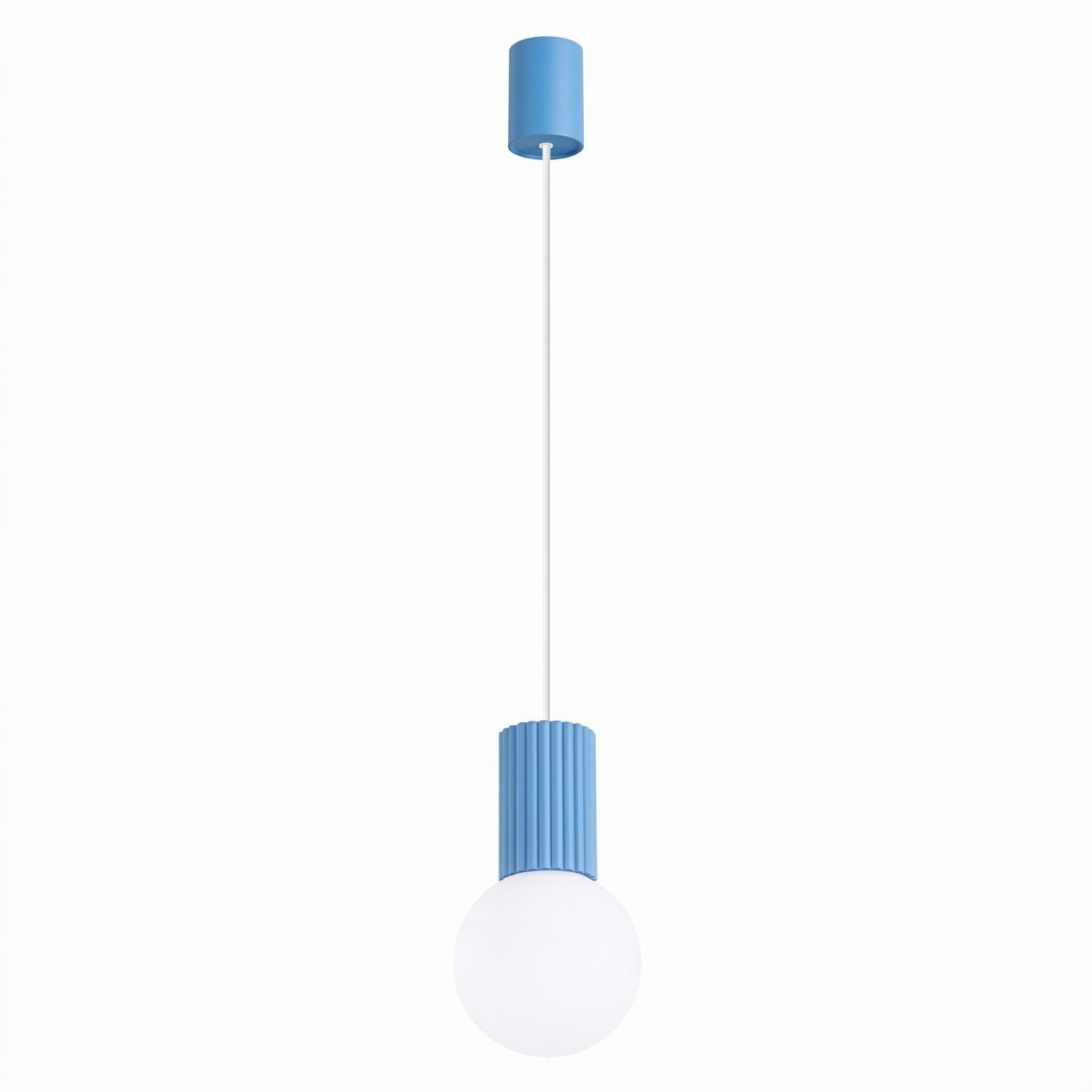 Suspension Aluminium Bleu G9 1 Halo, EDEN