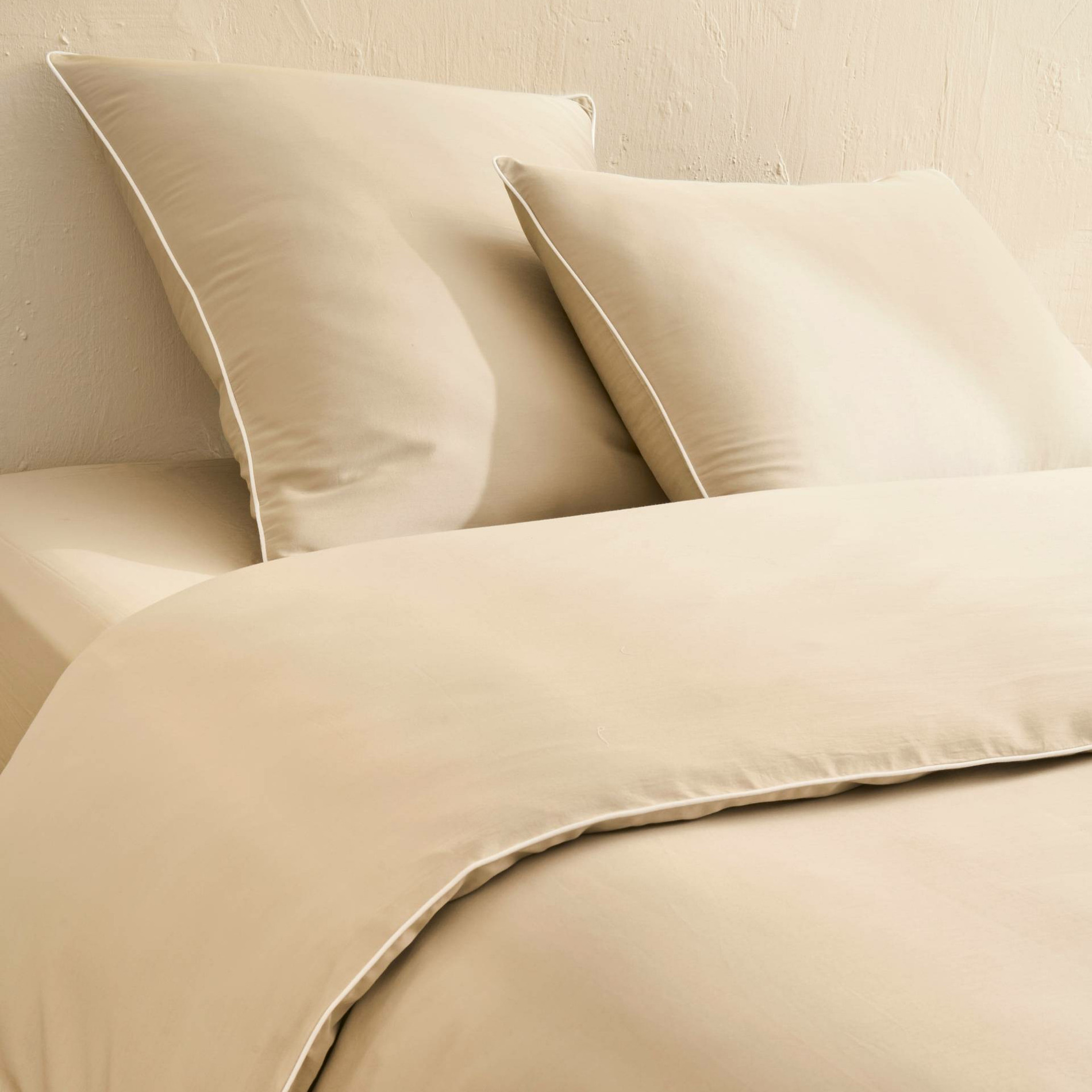 Housse de couette, satin de coton bio, MONOPRIX