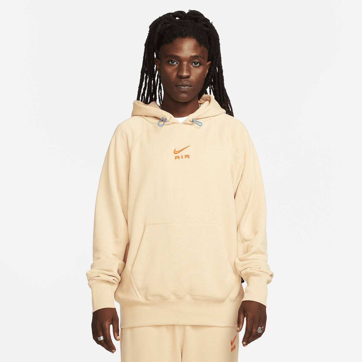 Image of Air Embroidered Logo Hoodie in Cotton