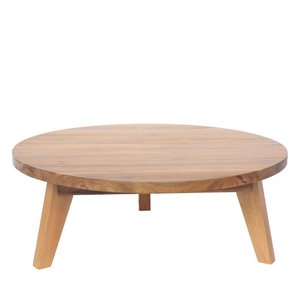 Table basse en bois d'acacia ø80cm - Léona