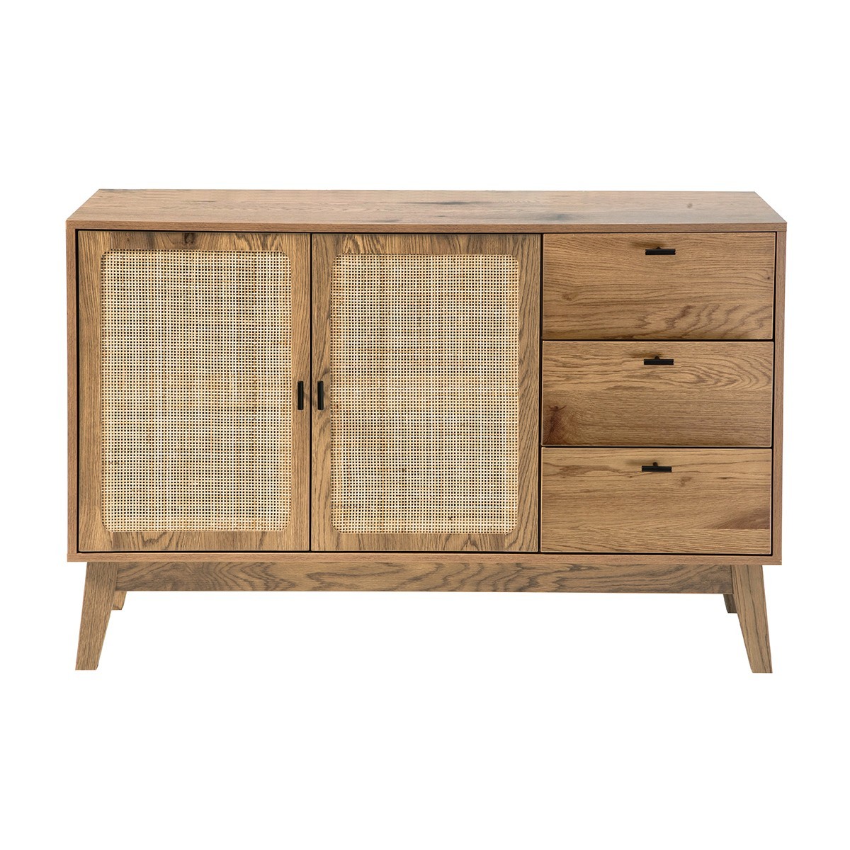 Buffet 2 portes et 3 tiroirs rotin - ALIA, CALICOSY