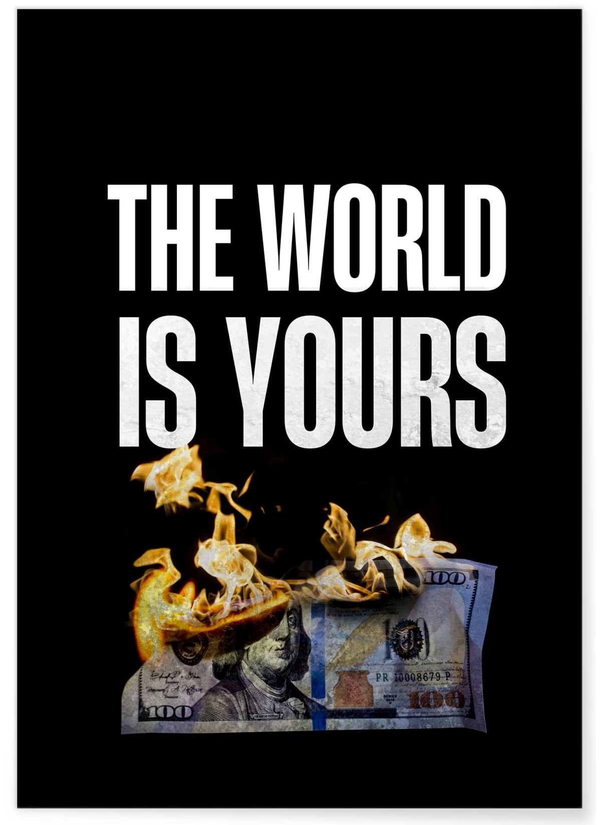 Affiche Motivation The World is Yours, L'AFFICHERIE