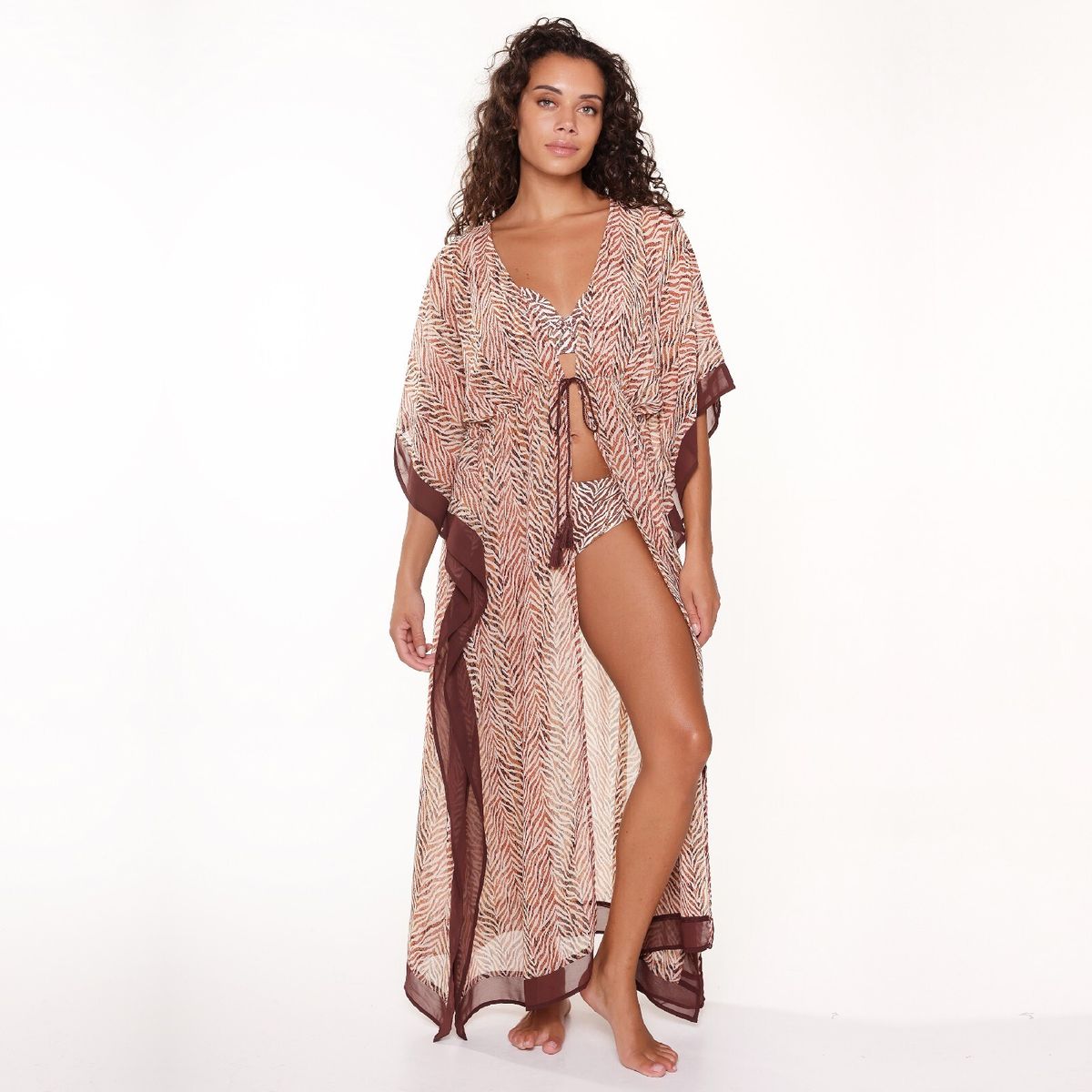 Lingadore de plage kimono imprim z bre Lingadore La Redoute