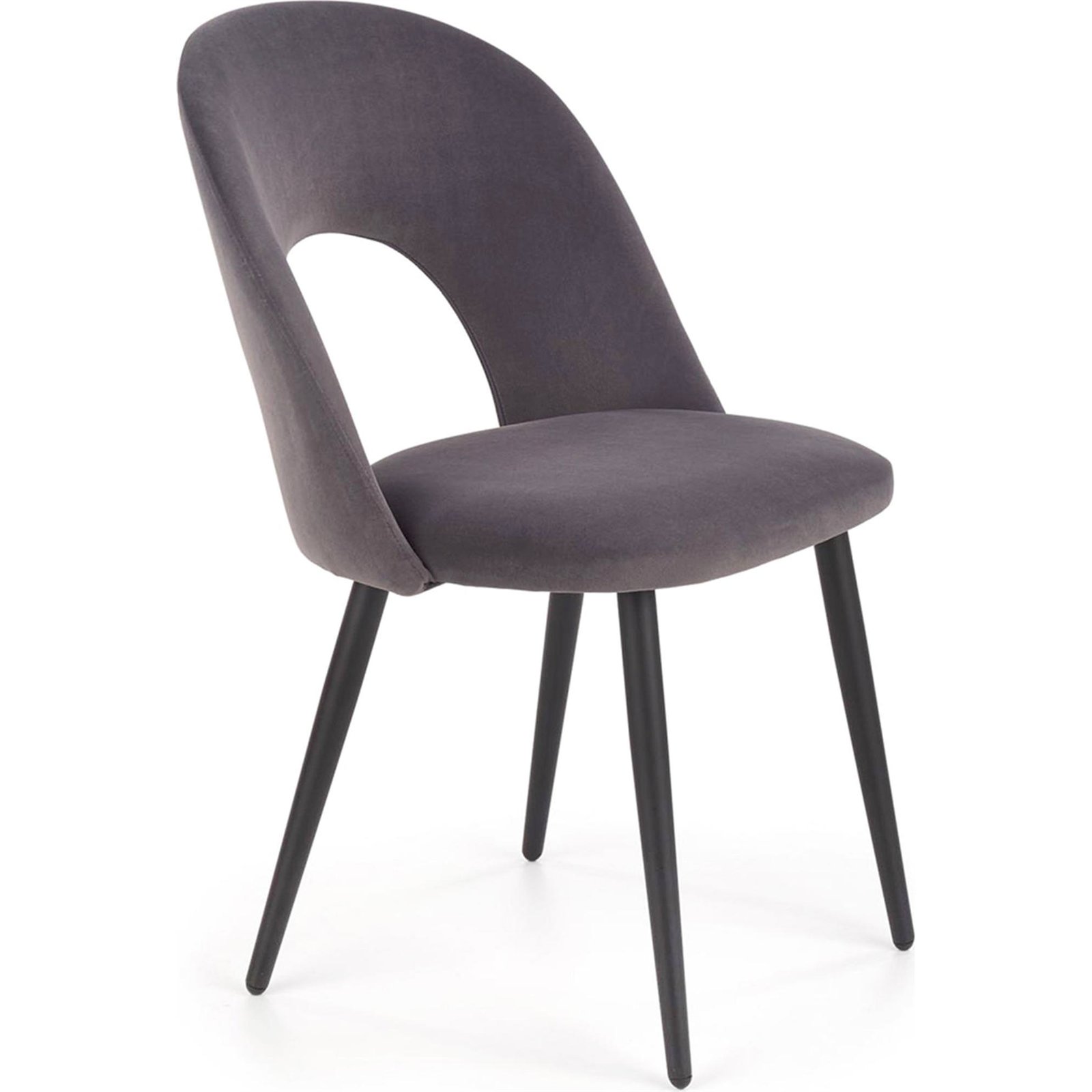 Chaise tapissée BELVE au dossier ajouré, RECOLLECTION