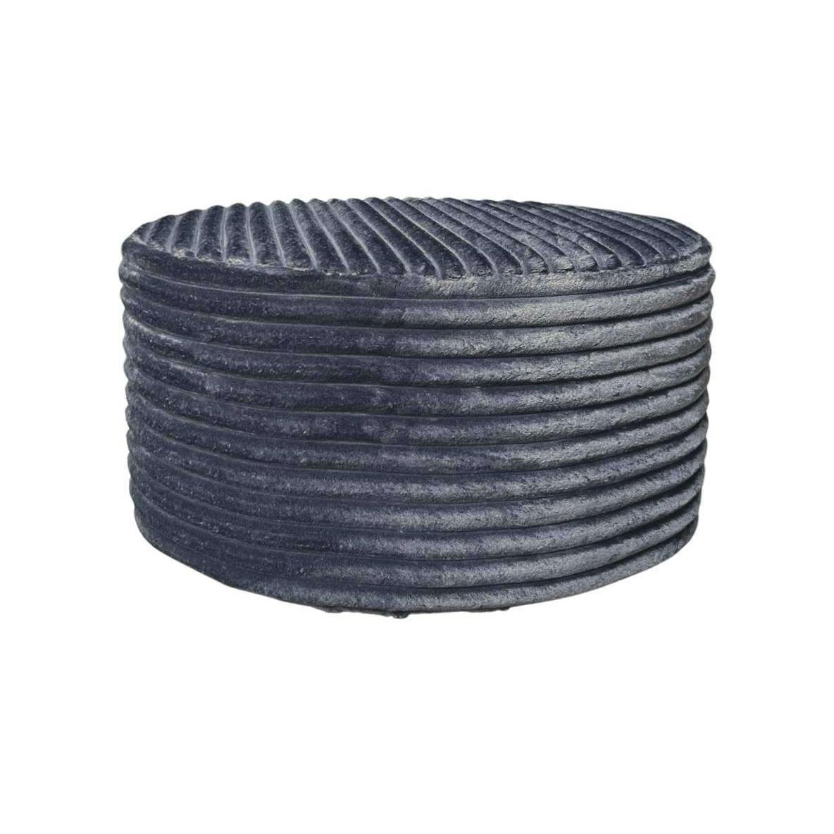 Pouf de salon en tissu, diam. 80 cm RIVOLI, PIER IMPORT