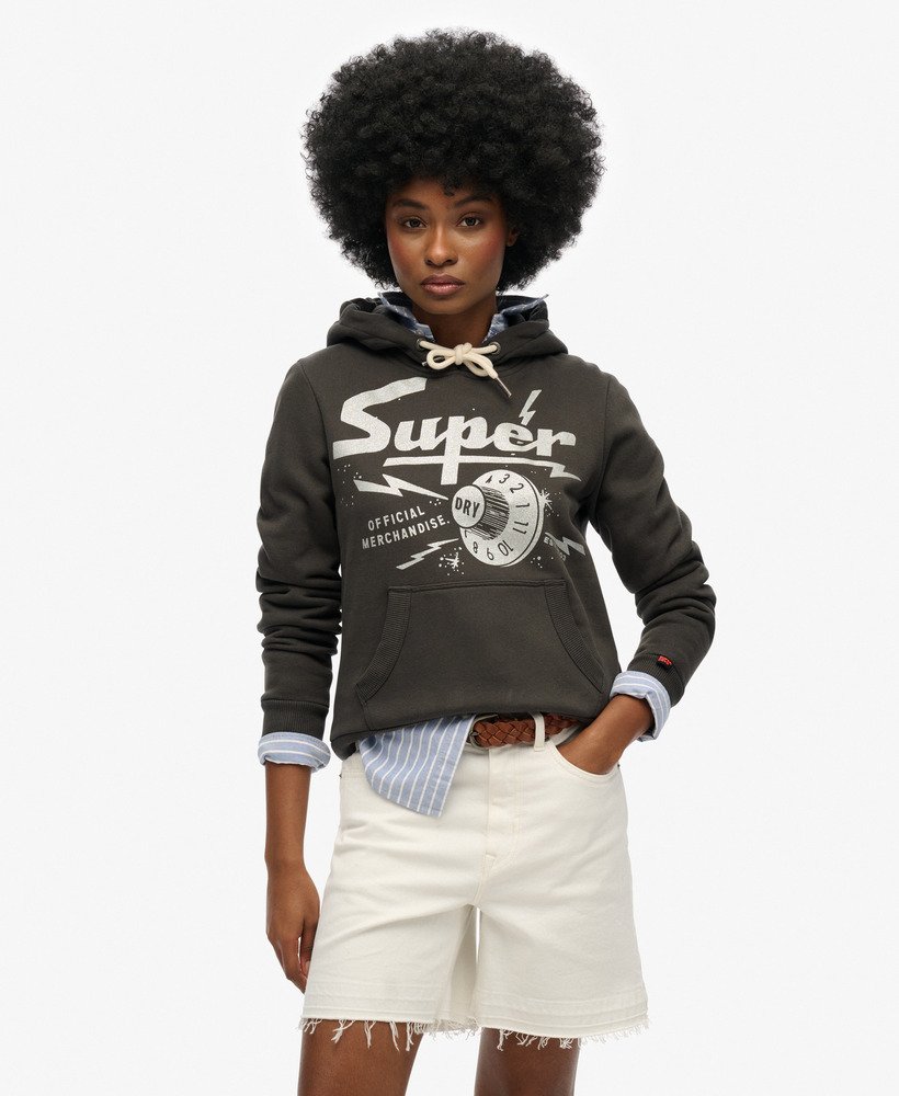 Sweat à capuche Band Merch, SUPERDRY