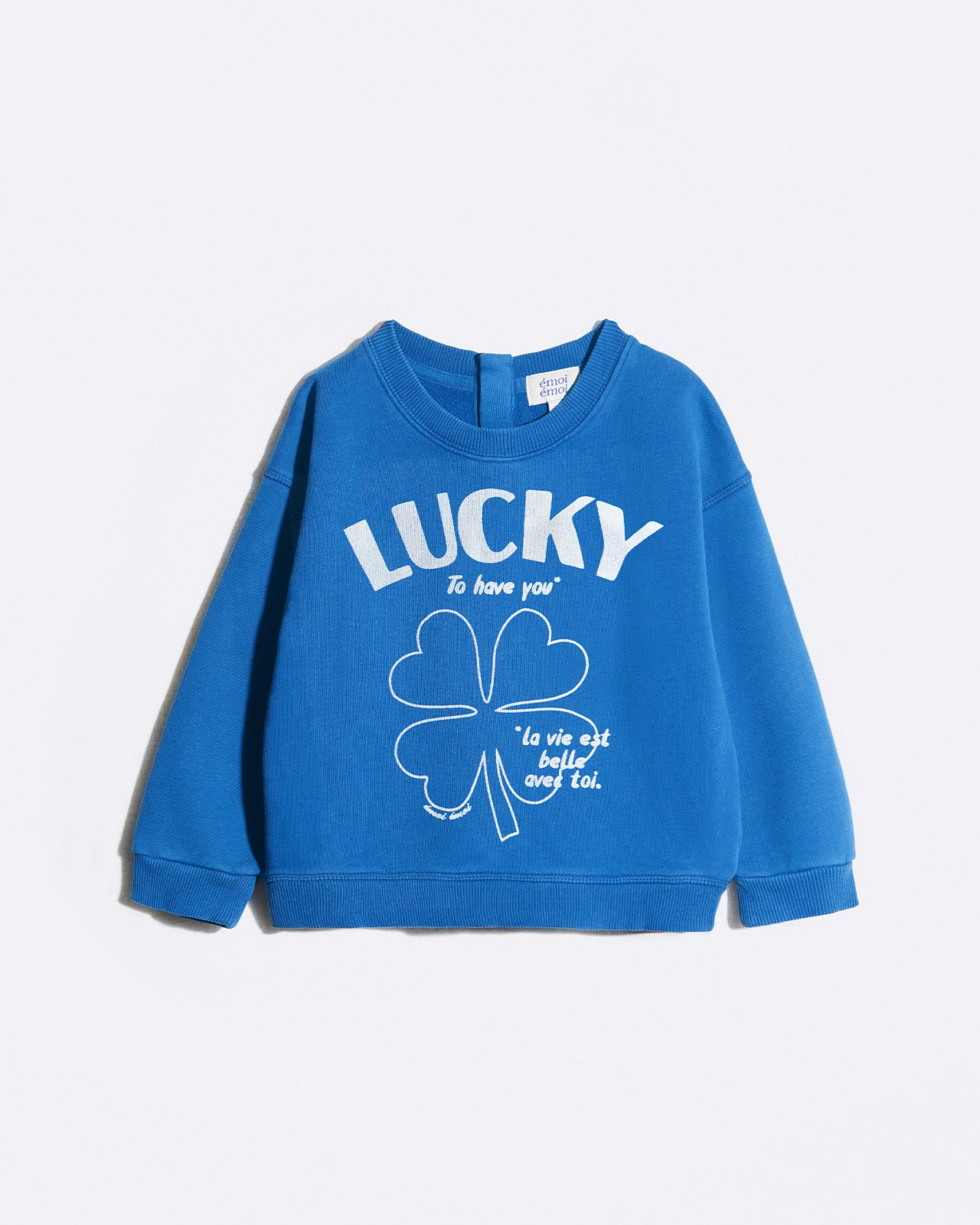 Sweat Lucky is to have you en coton bio, EMOI EMOI