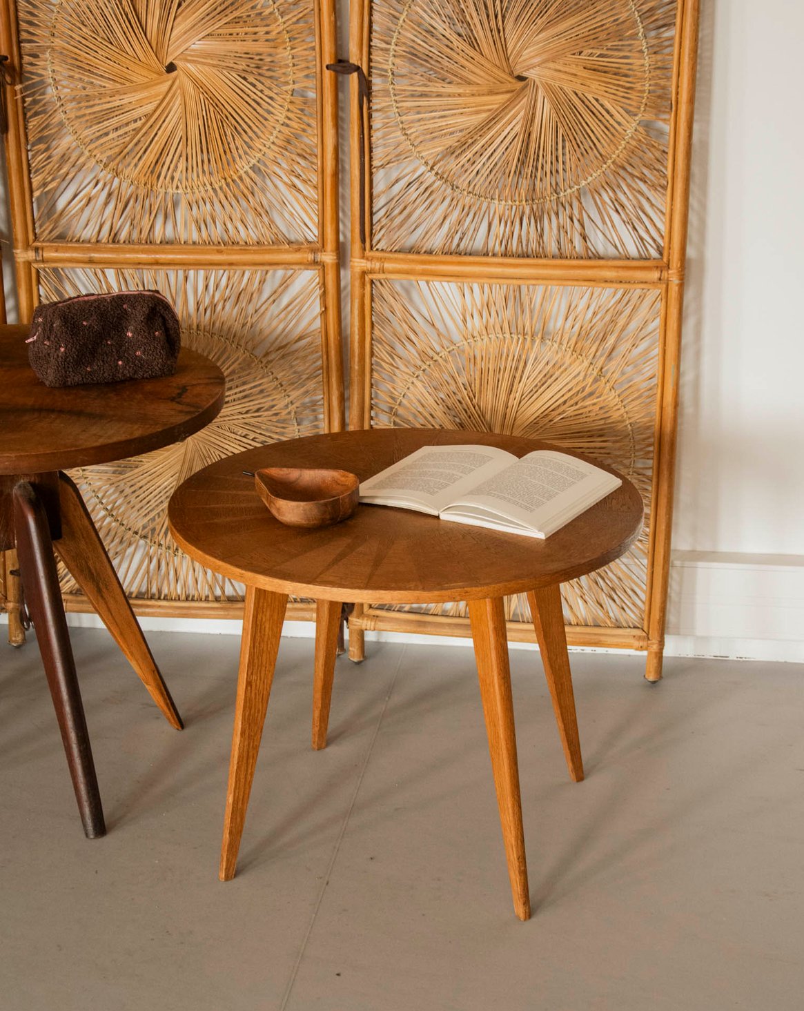 Table basse au motif marqueté Léonie N°1139 - Bon état, DEBONGOUT