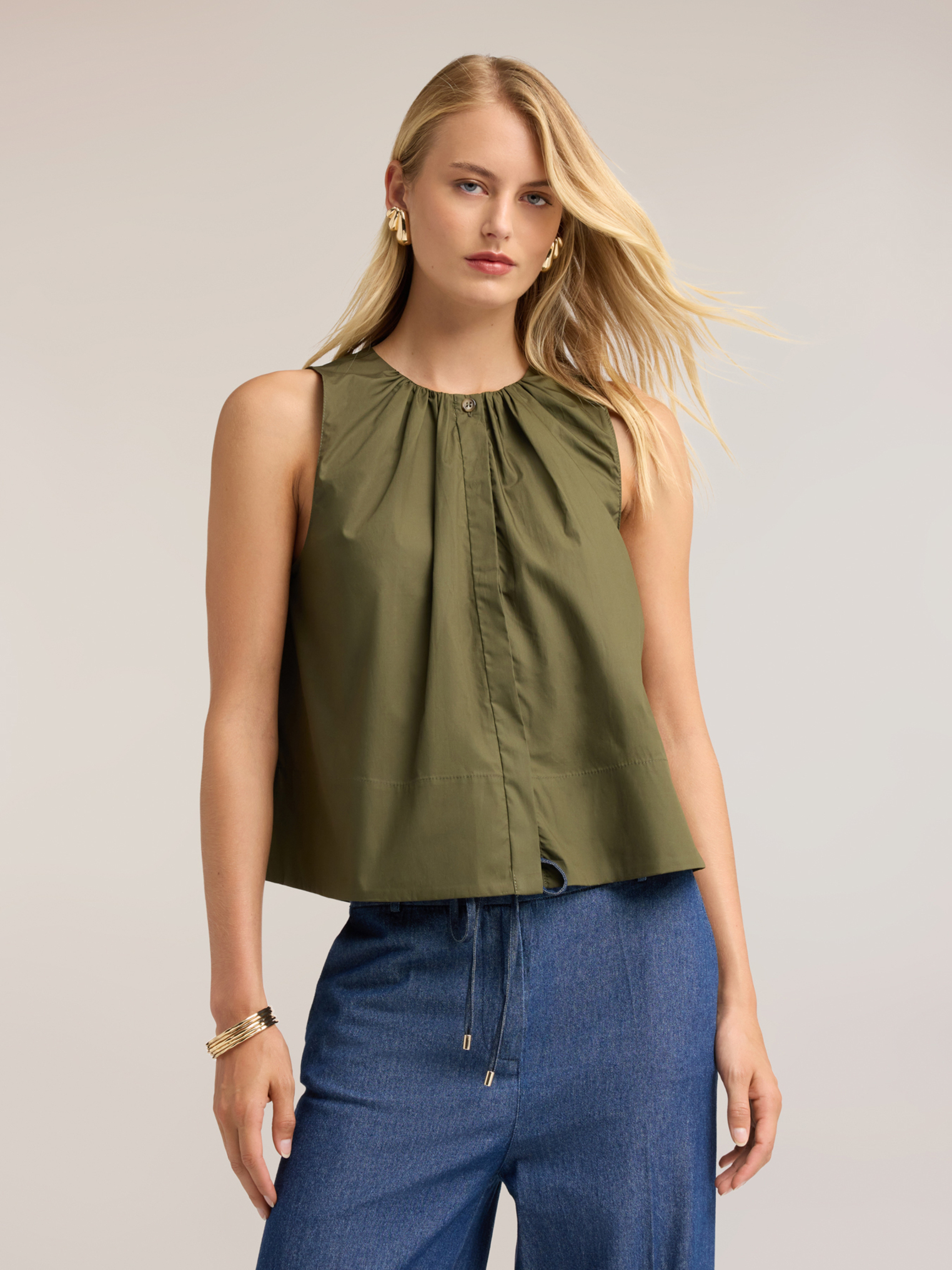 Blouse avec drapé, MOTIVI