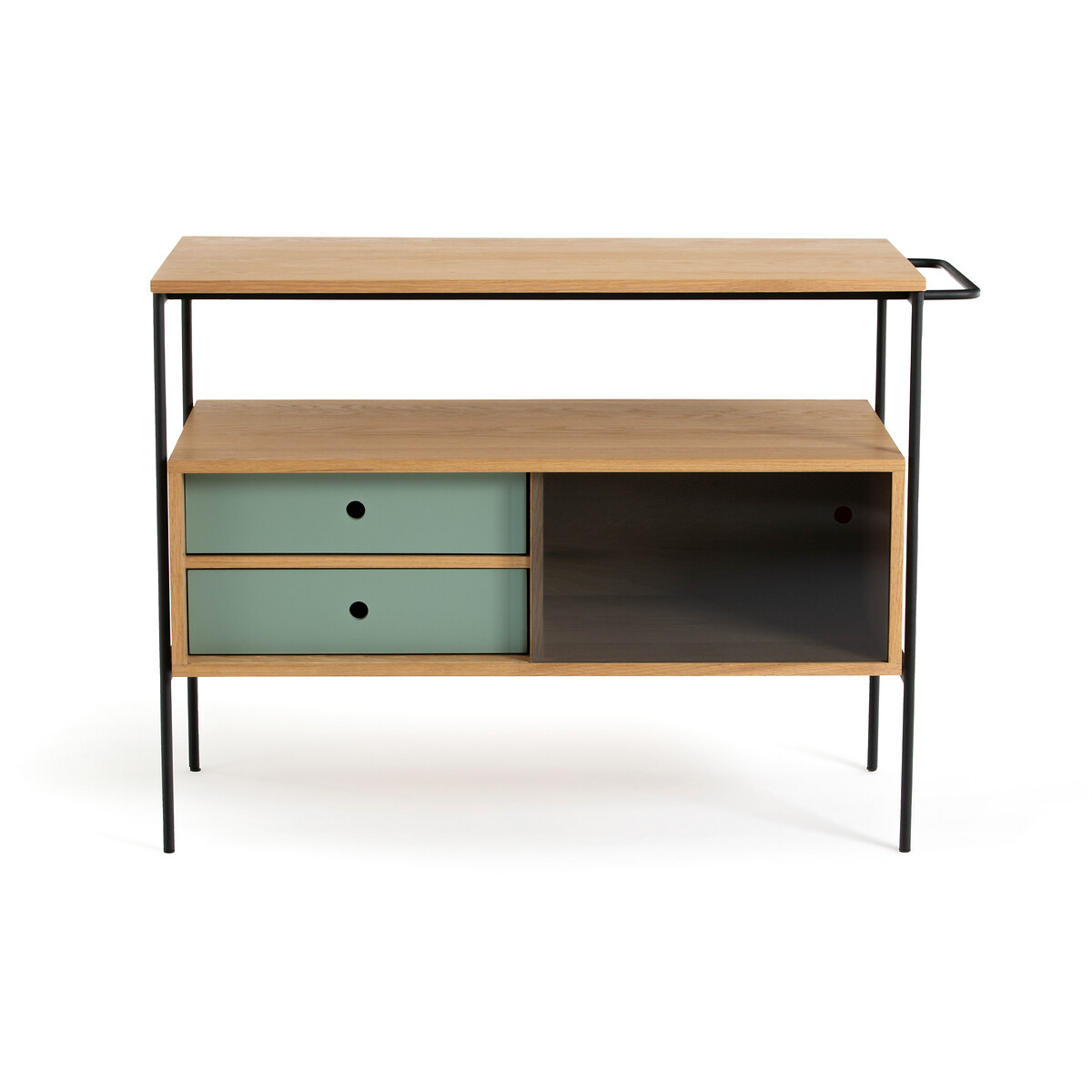 Product photograph of Nyio Oak Bathroom Vanity Unit L100cm from La Redoute UK