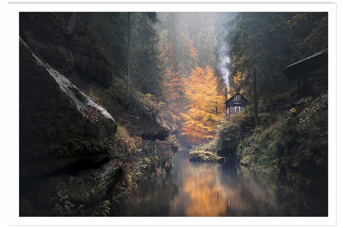 Affiche Vallée suisse en Automne, HEXOA