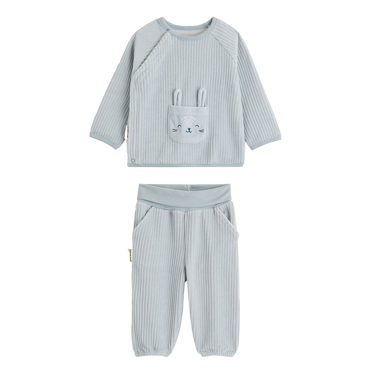 Ensemble sweat et pantalon bébé en velours Voix Lactée, PETIT BEGUIN