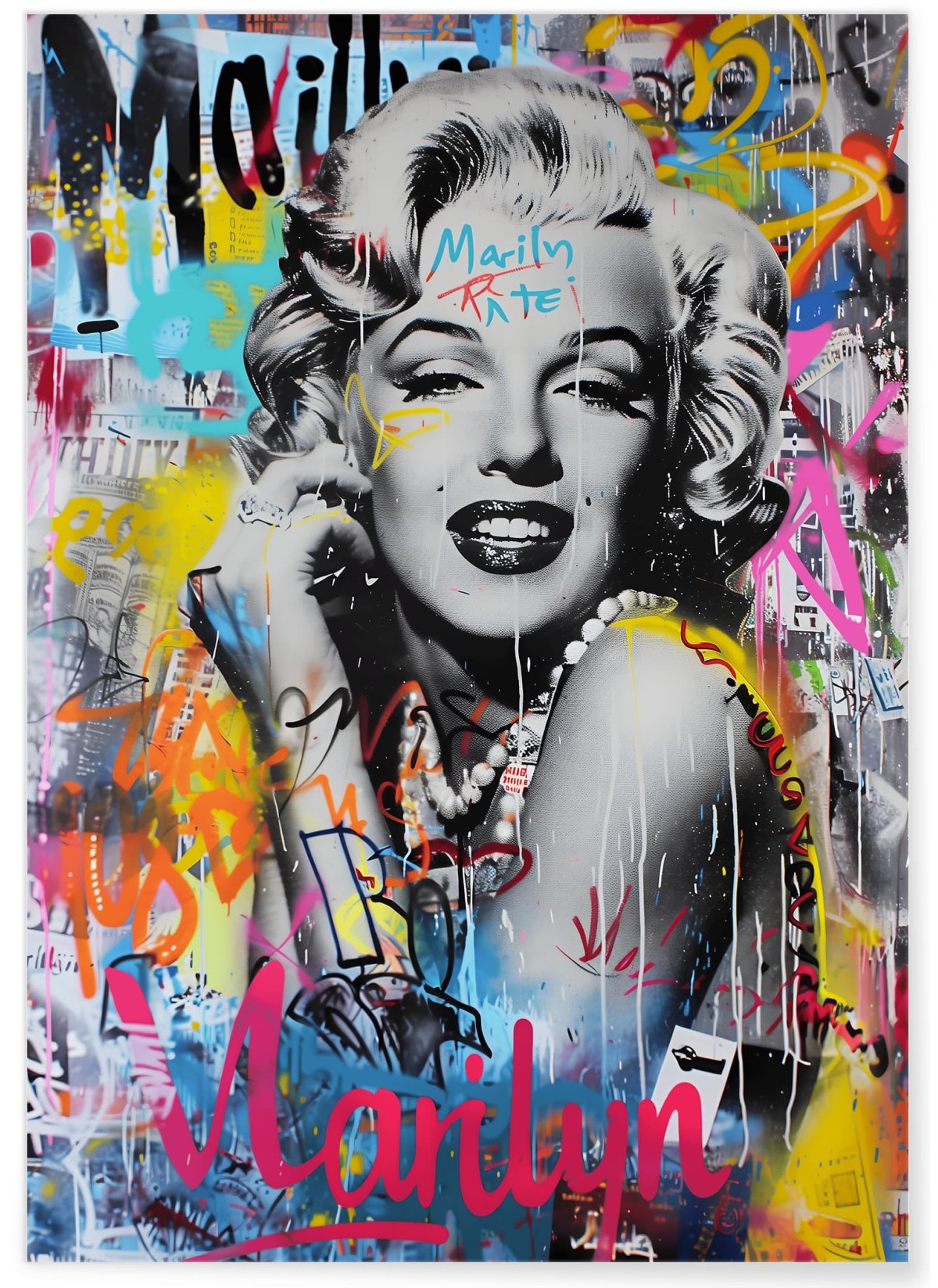 Affiche Marilyn Pop Art Urbain, L'AFFICHERIE