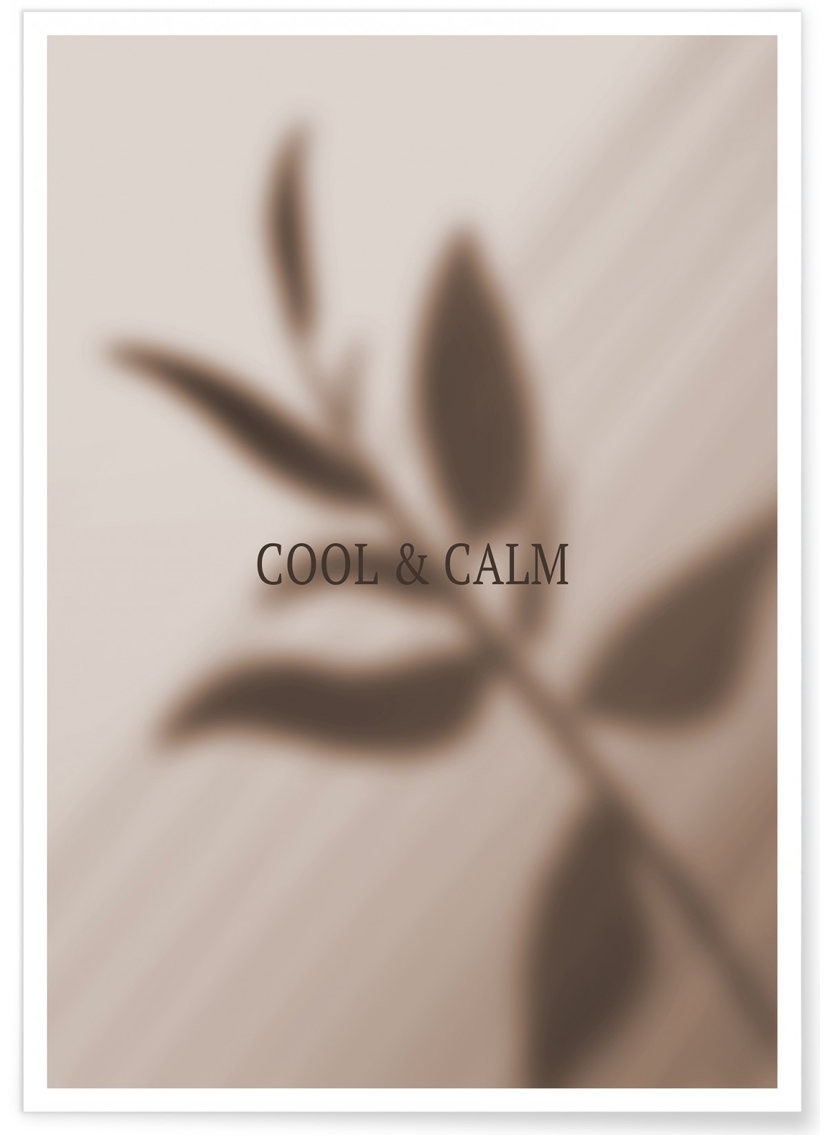 Affiche Cool and Calm, L'AFFICHERIE