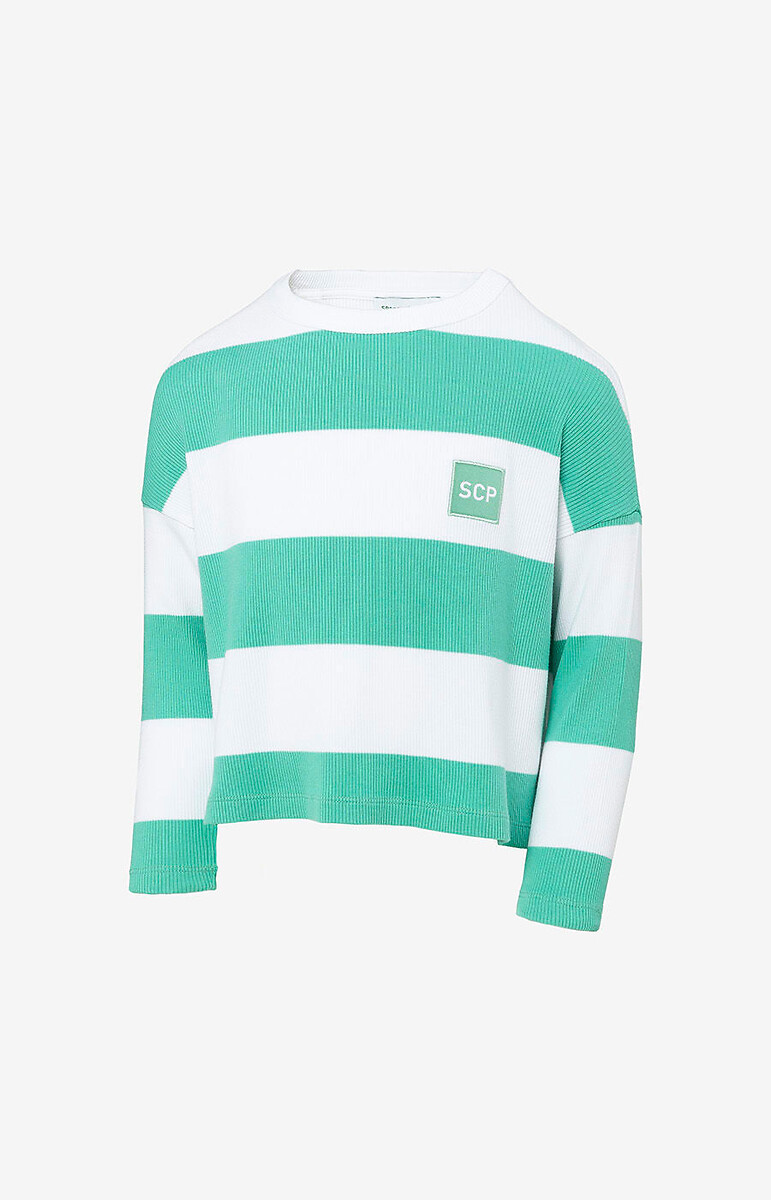 Sweatshirt New Fuse Stripes - Menina, Sporting Clube de Portugal, SPORTING CLUBE DE PORTUGAL