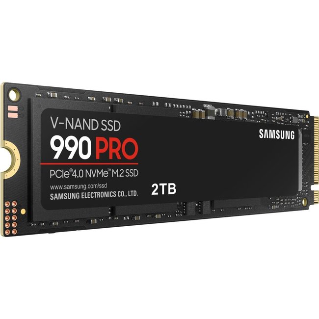 Disque dur ssd interne 2to 990 pro pcie 4.0 nvme m.2 Samsung
