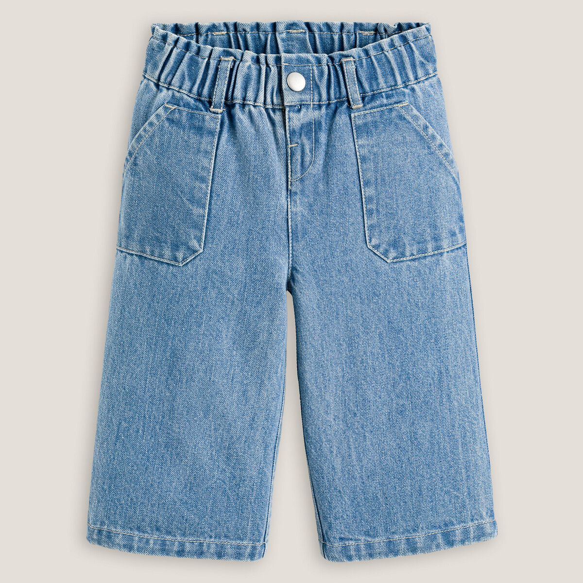 Denim wide leg jeans, 6 months-4 years 