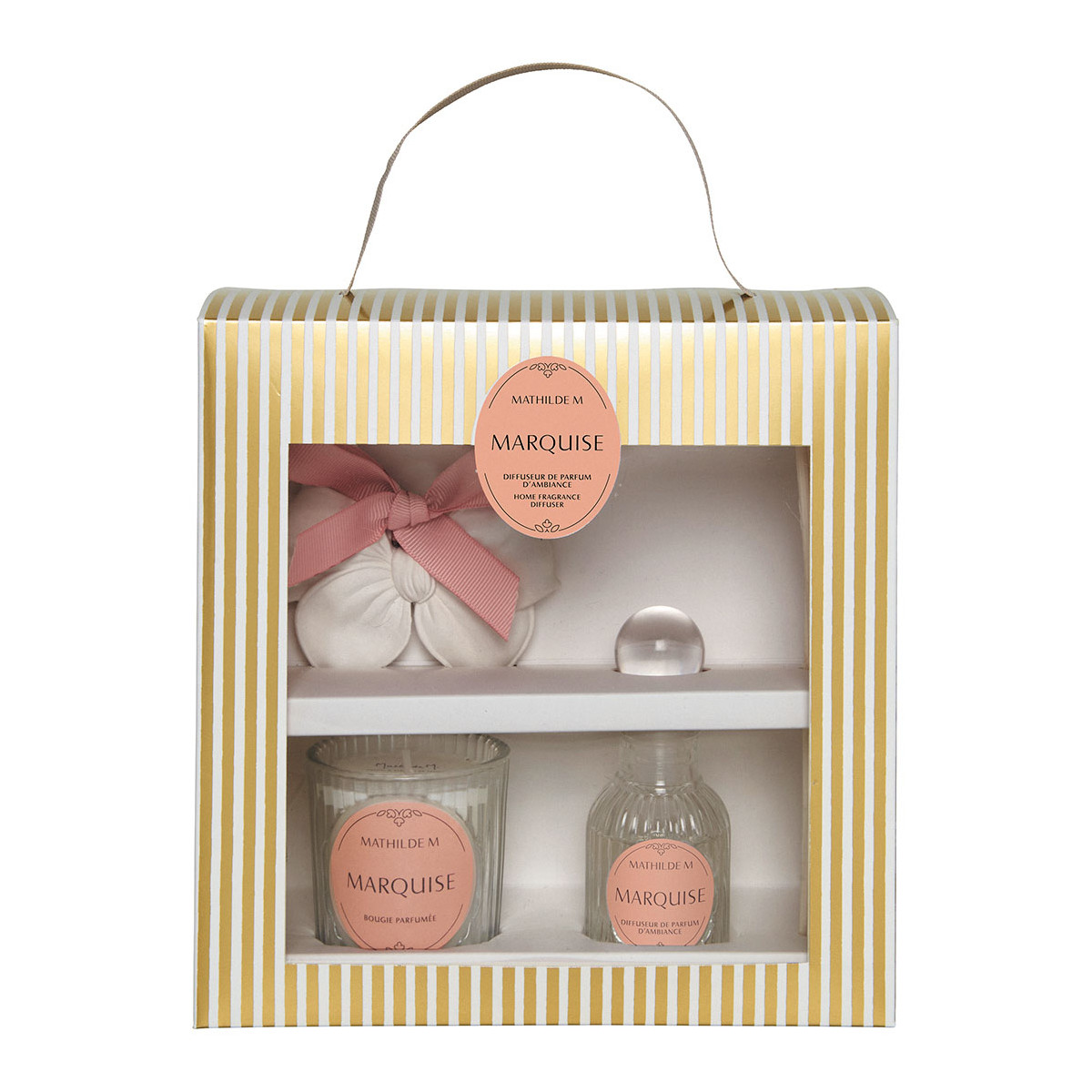 Coffret diffuseur bougie décor Marquise, MATHILDE M