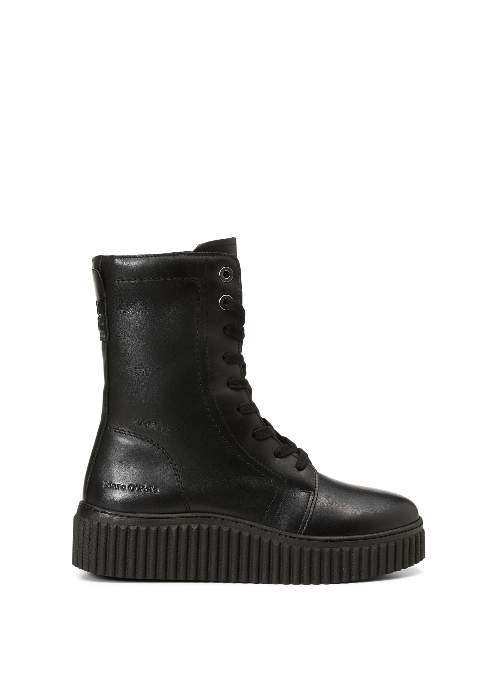 Bottes à lacets, modèle Bianca en cuir de vachette souple, MARC O'POLO